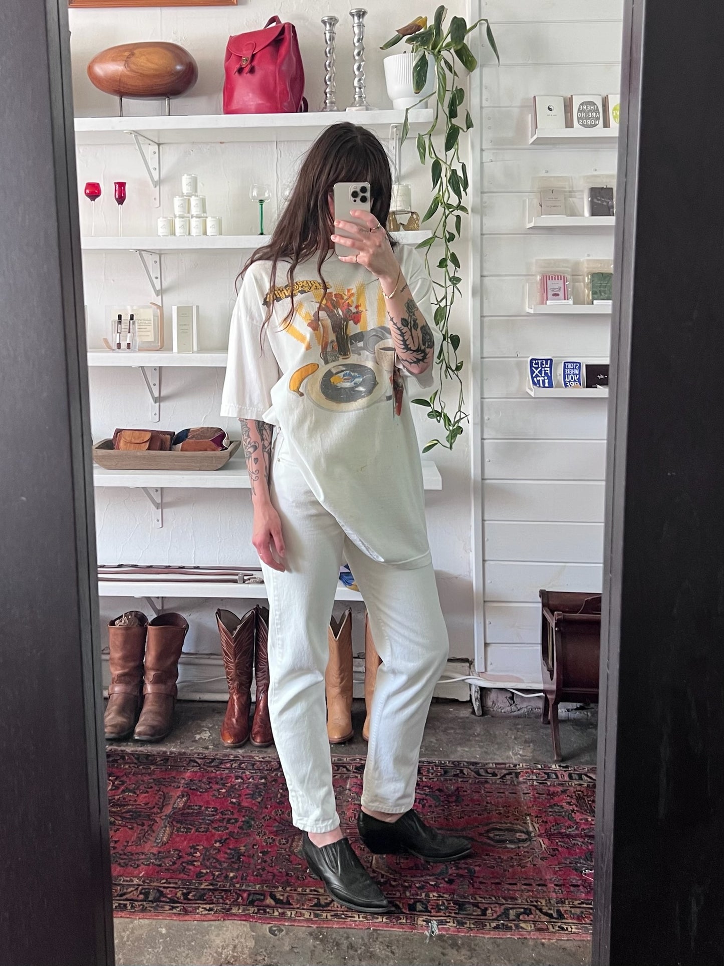 Distressed Vintage Rise n' Shine Tee