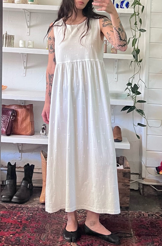 Vintage Porcelain Embroidered Dress