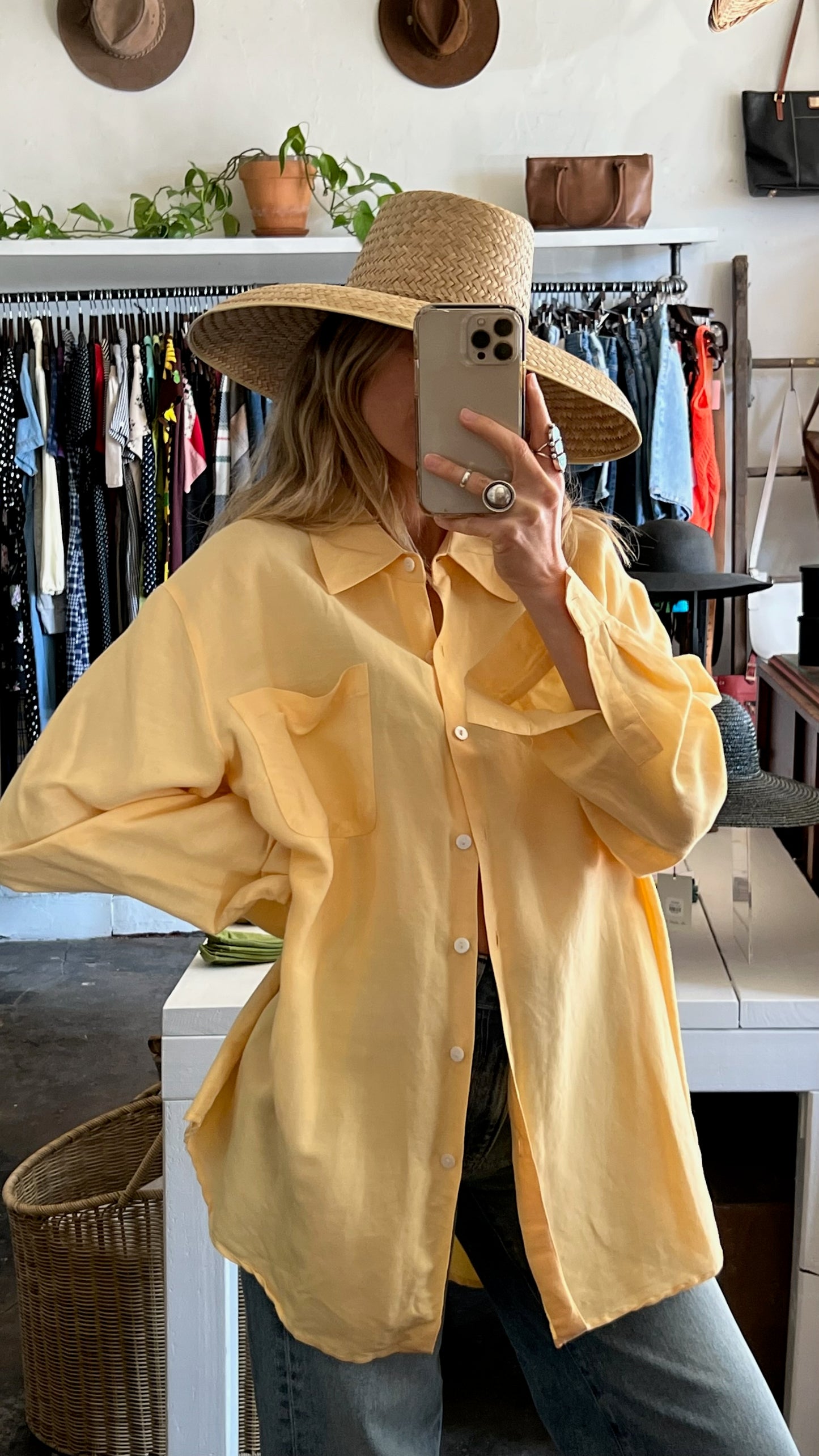 Vintage Sunny Long Sleeve Button Up