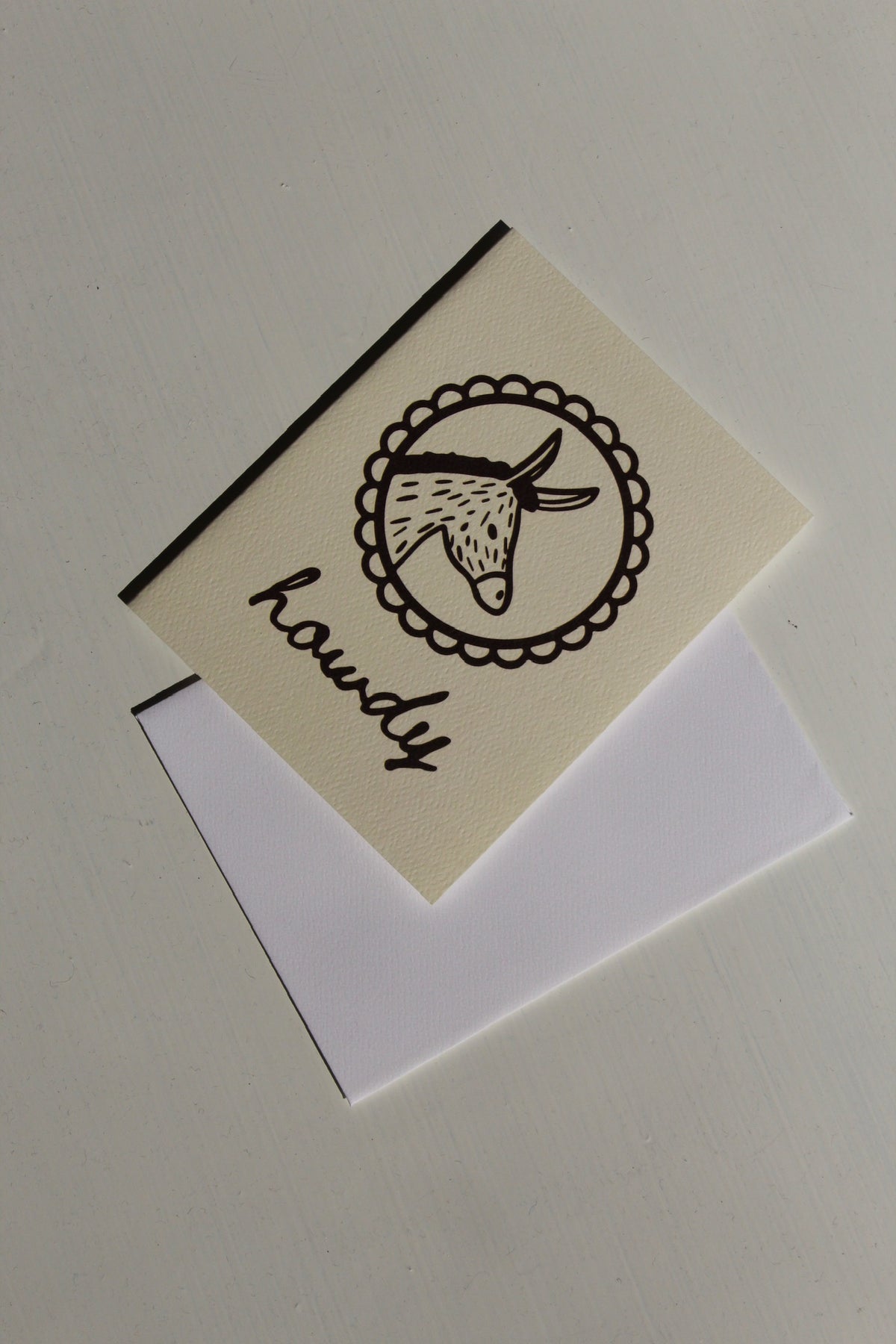 Howdy Donkey Greeting Card