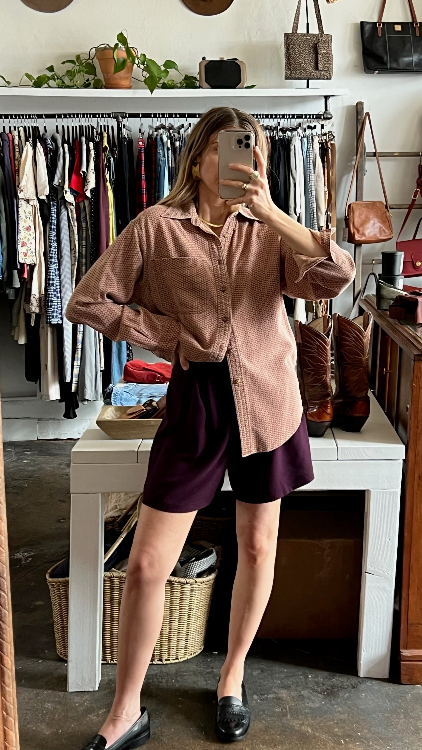 Vintage Rich Plum Lightweight Short