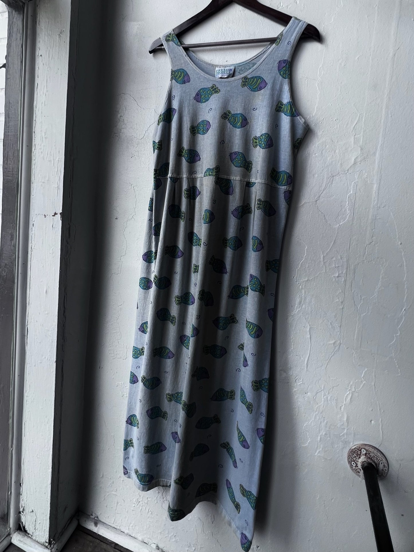 Vintage Fish Maxi Dress