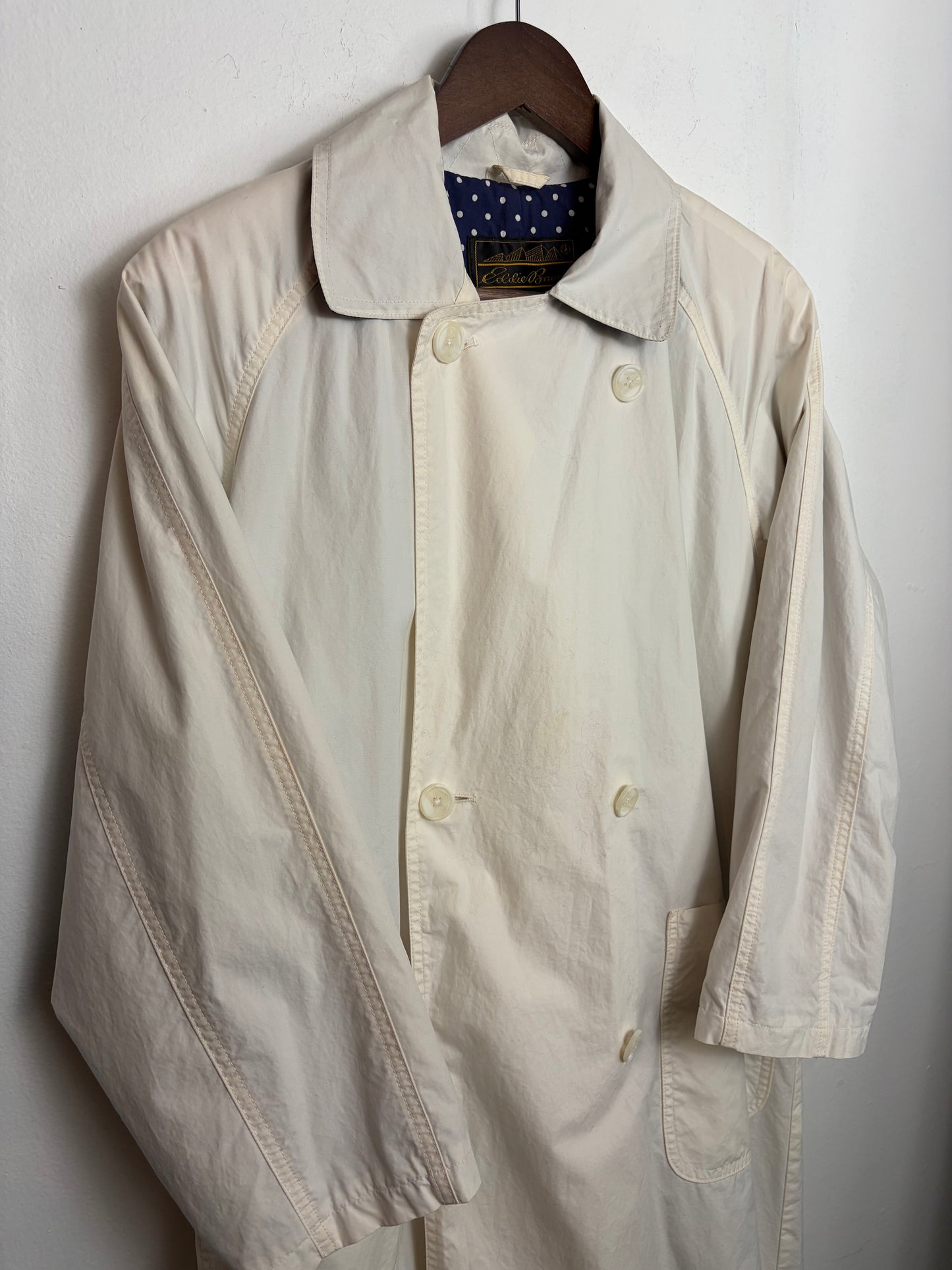 Vintage Eggshell Trench