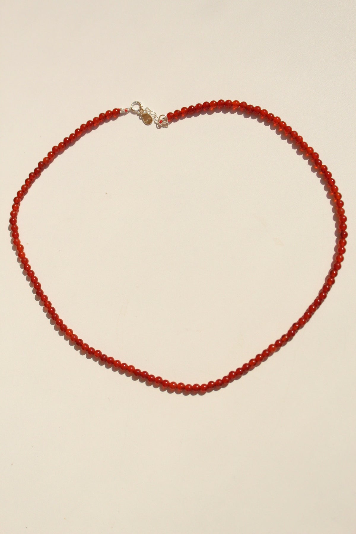 Red Onyx Bead Necklace