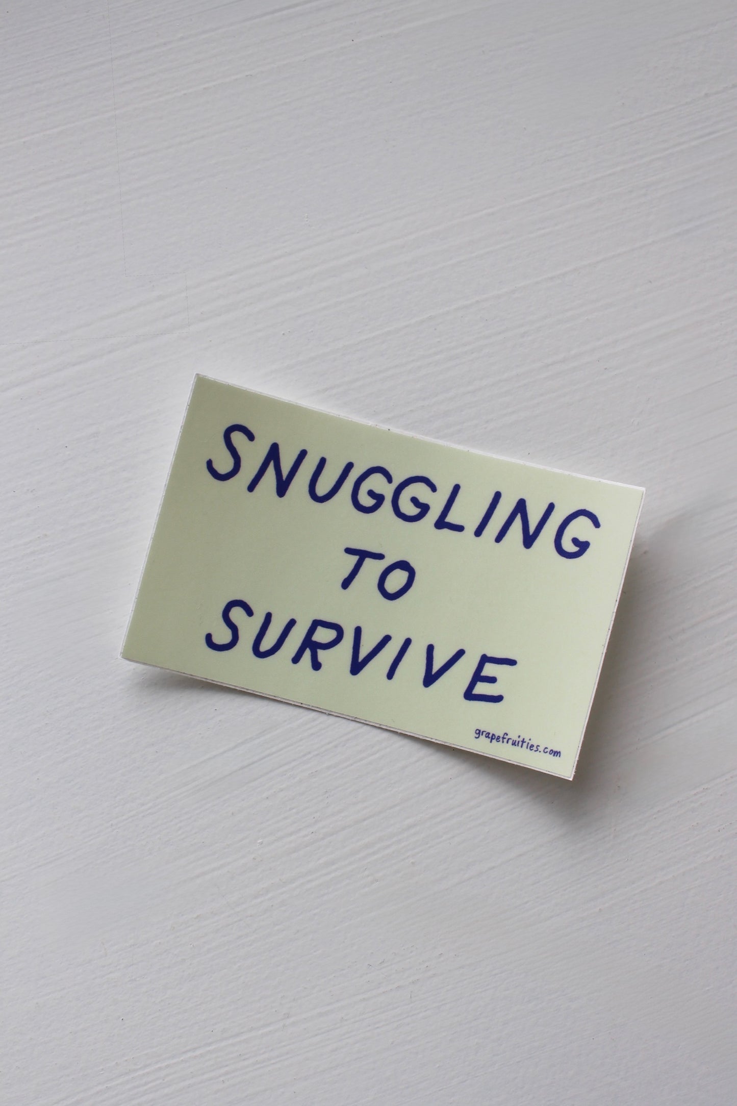 Snuggling to Survive Sticker