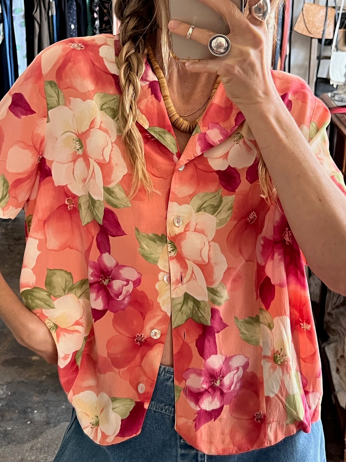 Vintage Floral Blouse