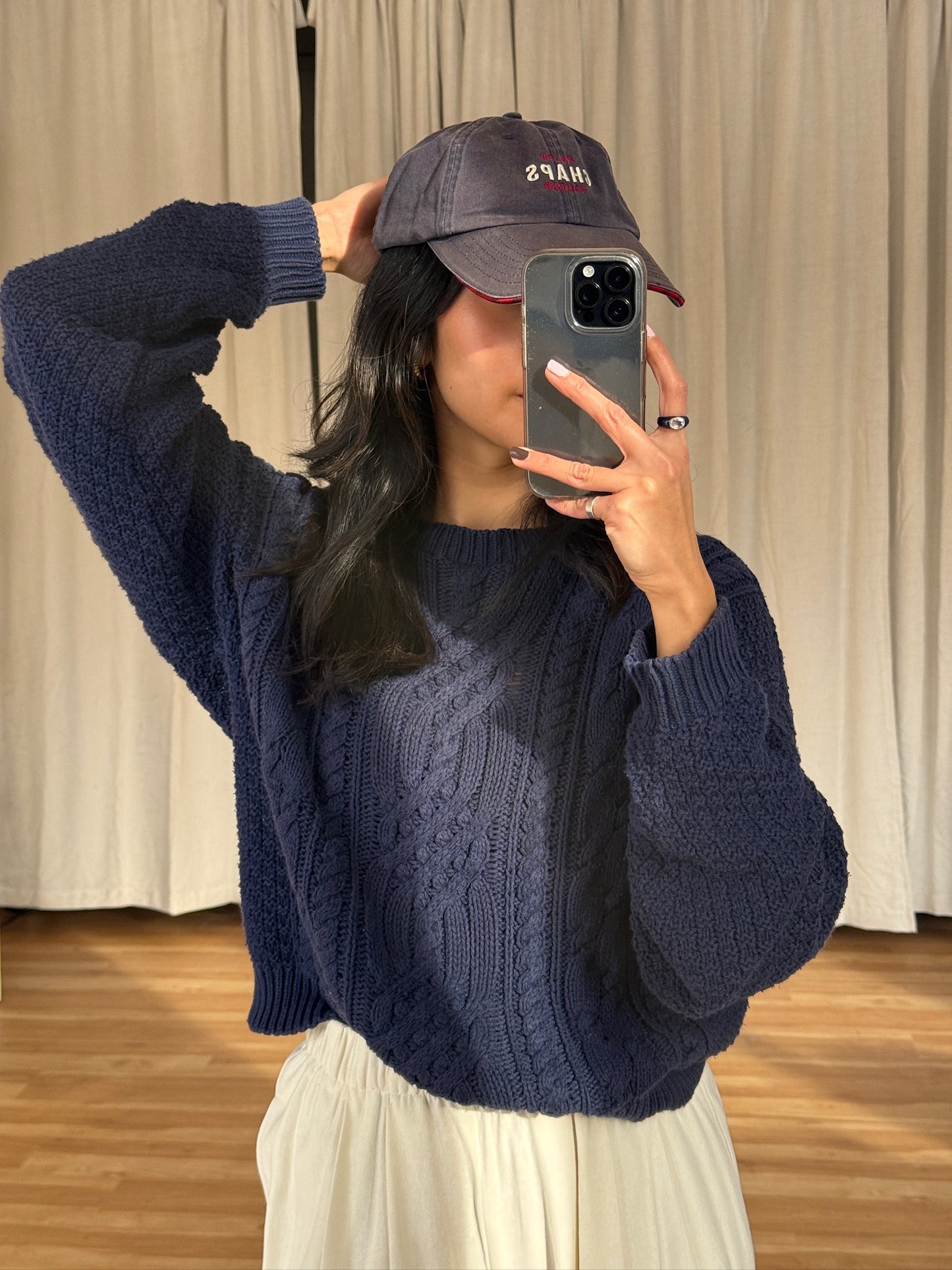 Vintage Fading Indigo Chaps By Ralph Lauren cap