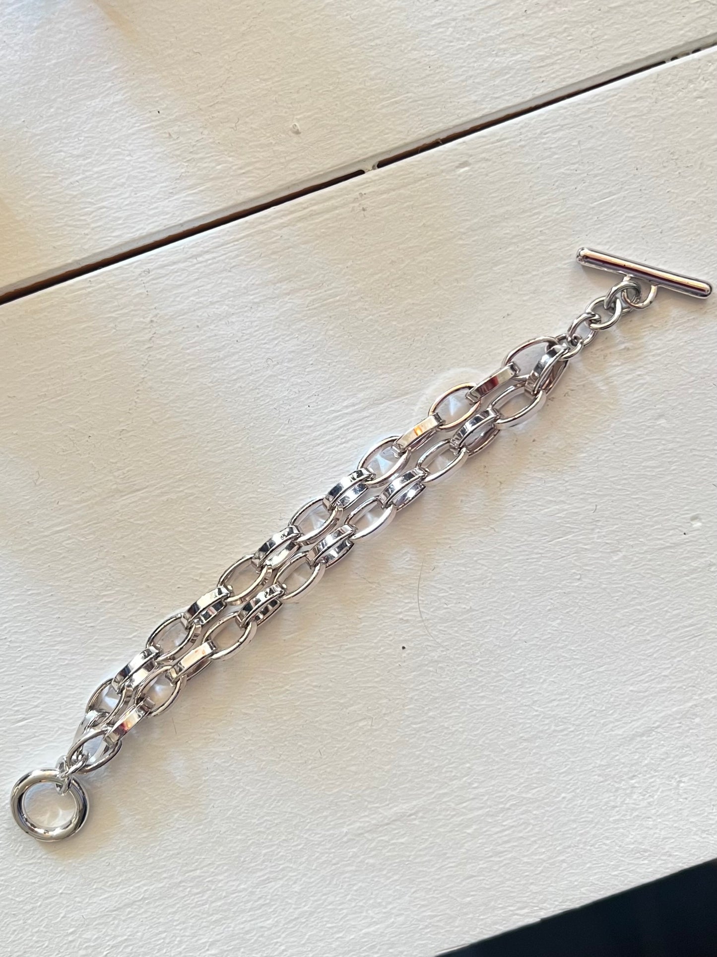 Vintage Silver Chain Bracelet