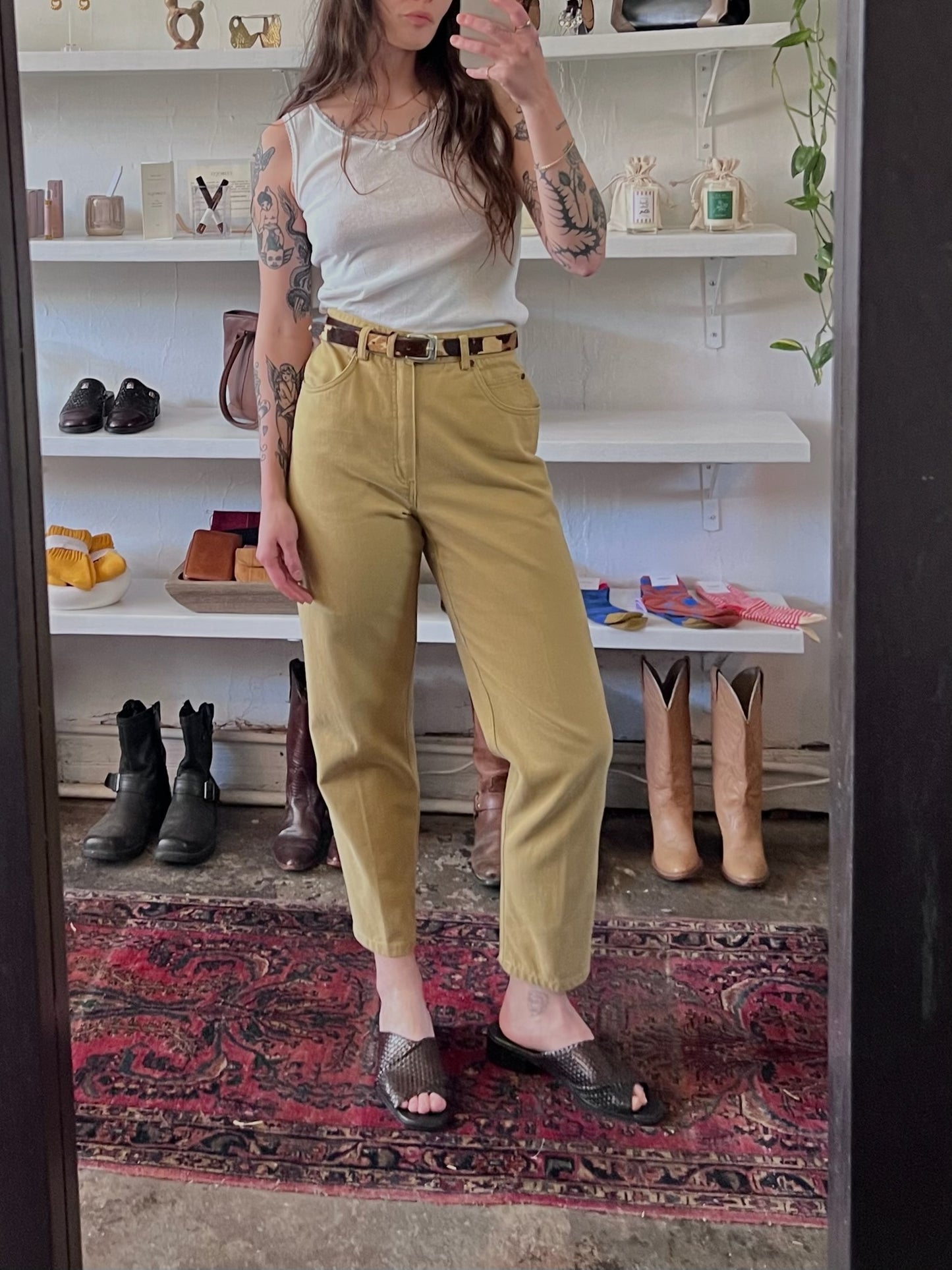 Vintage Cowhide Belt