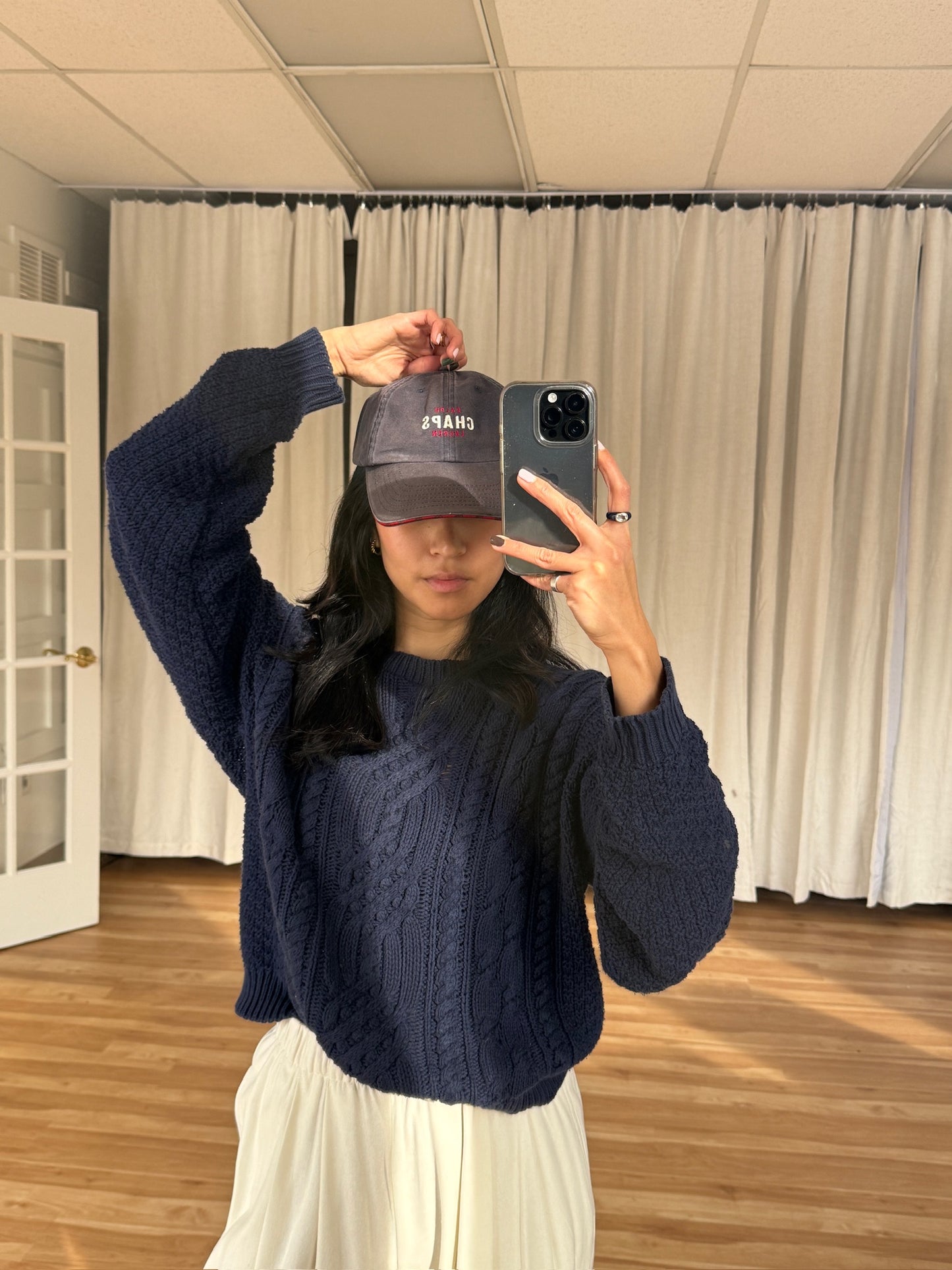 Vintage Fading Indigo Chaps By Ralph Lauren cap