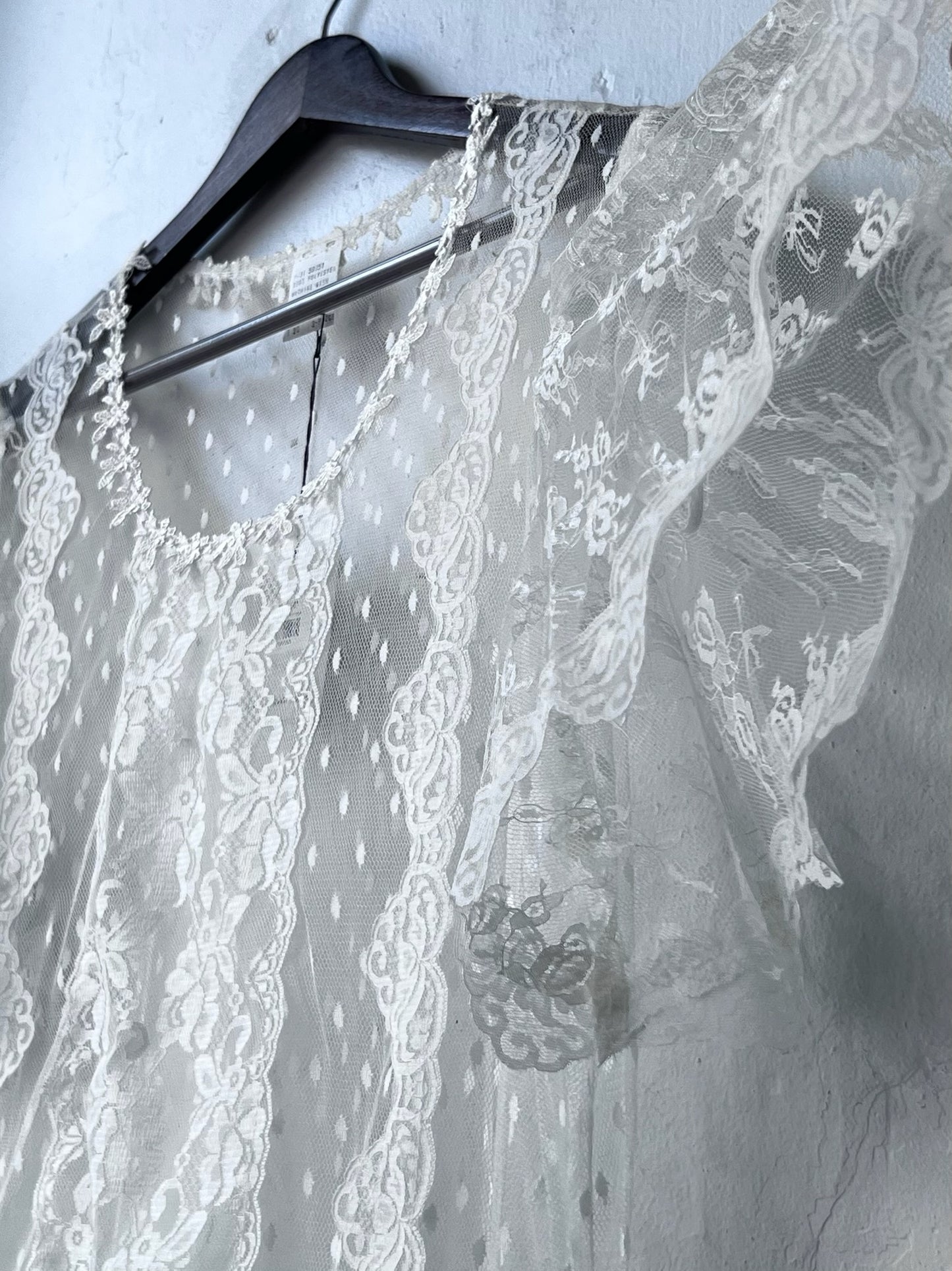 Vintage Butterfly Sleeve Lace Dress