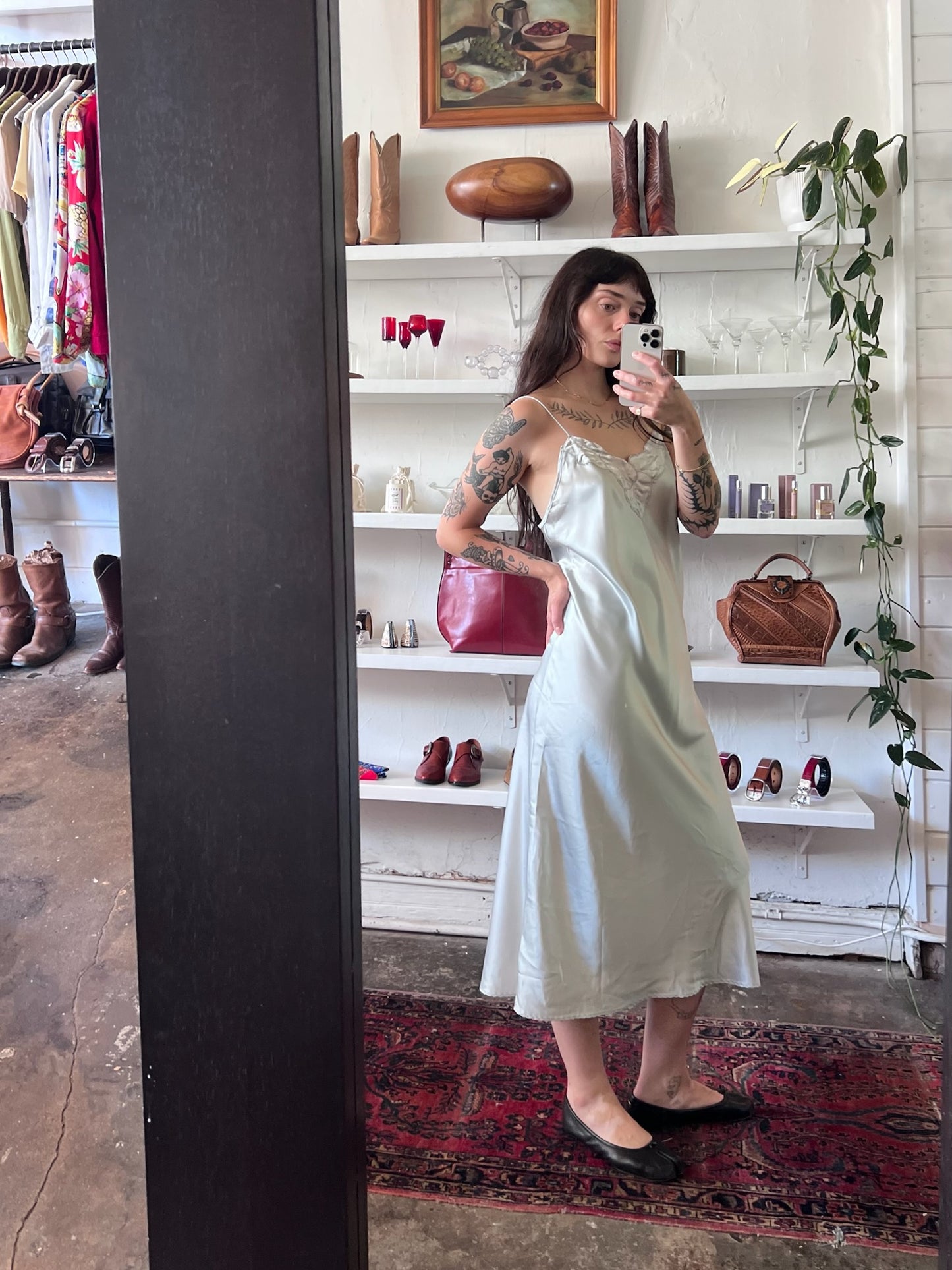 Vintage Luminous Slip Dress