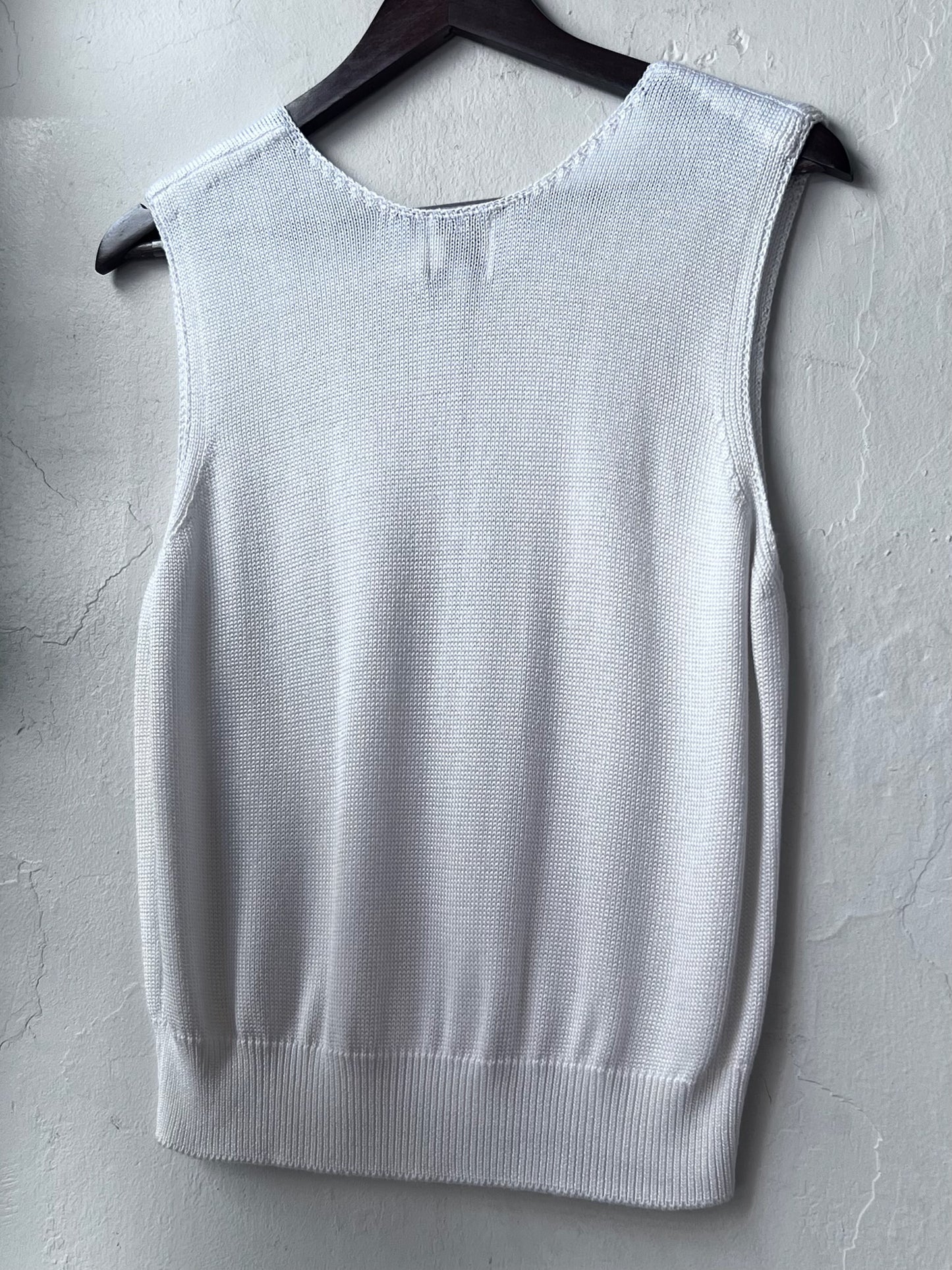 Vintage Eggshell Knit Tank