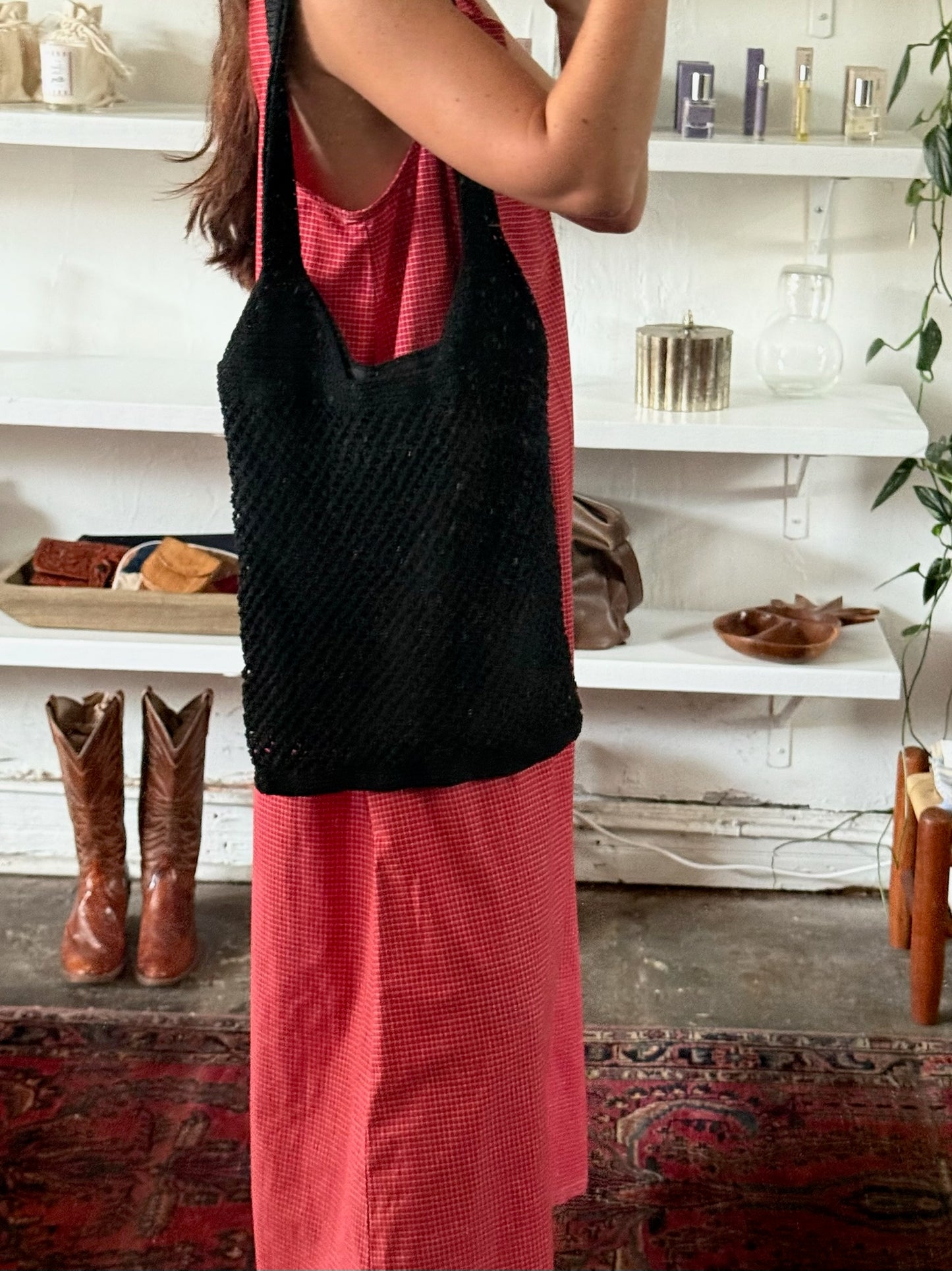 Vintage Woven Tote Bag