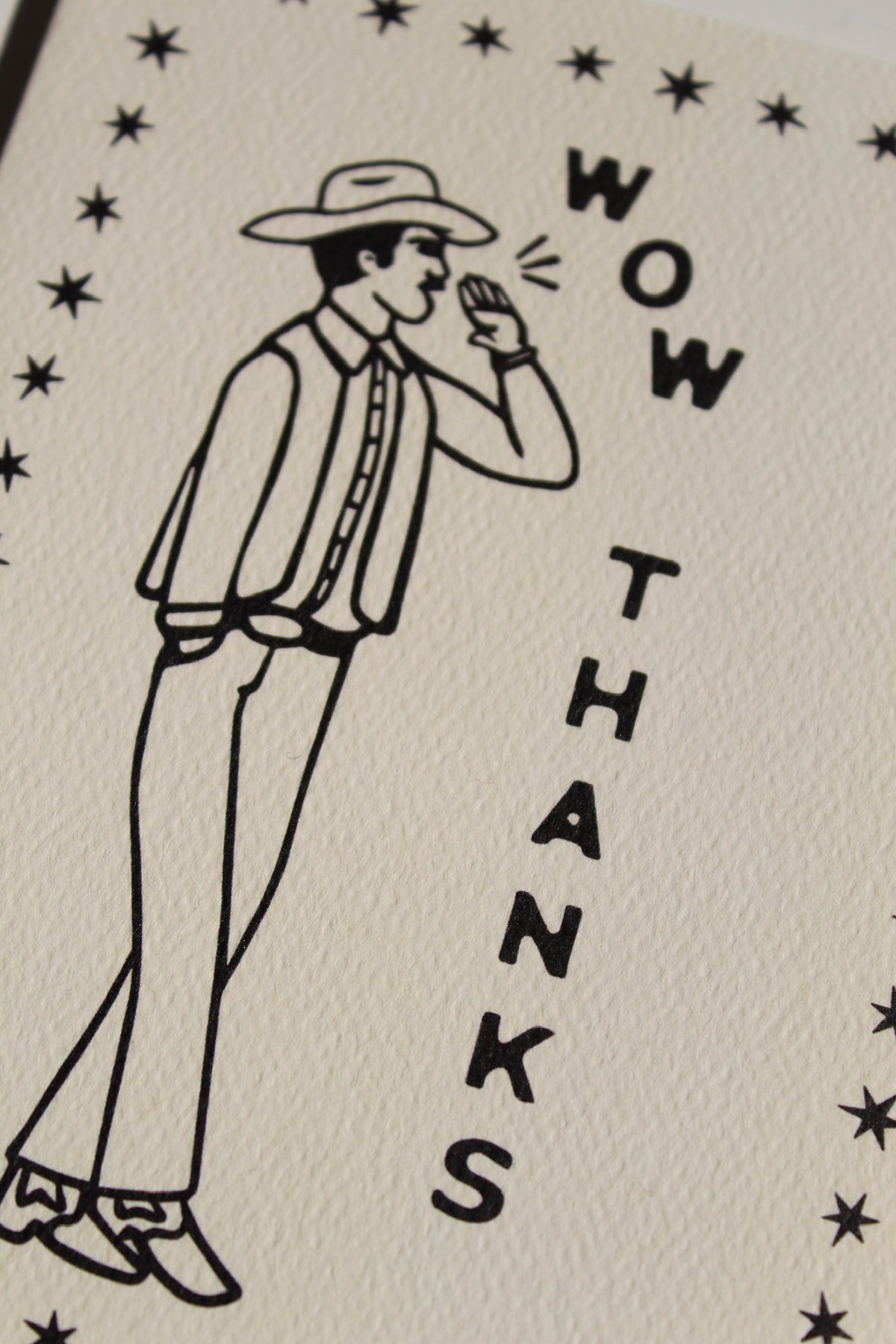 Wow Thanks Greeting Card