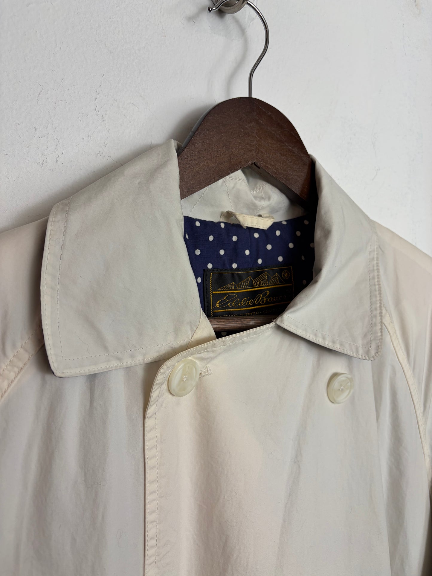 Vintage Eggshell Trench