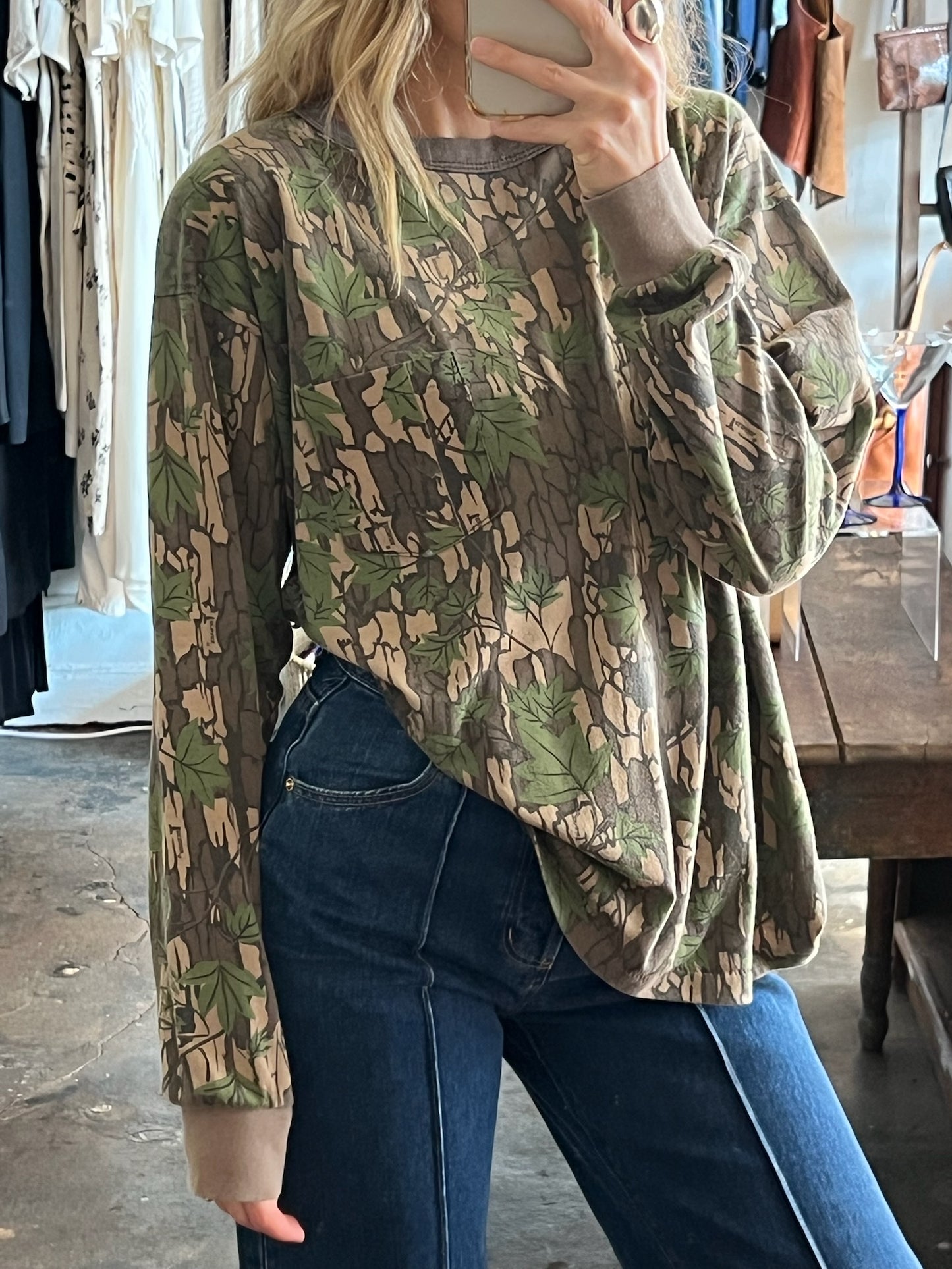 Vintage Real Tree Camo Long Sleeve Shirt