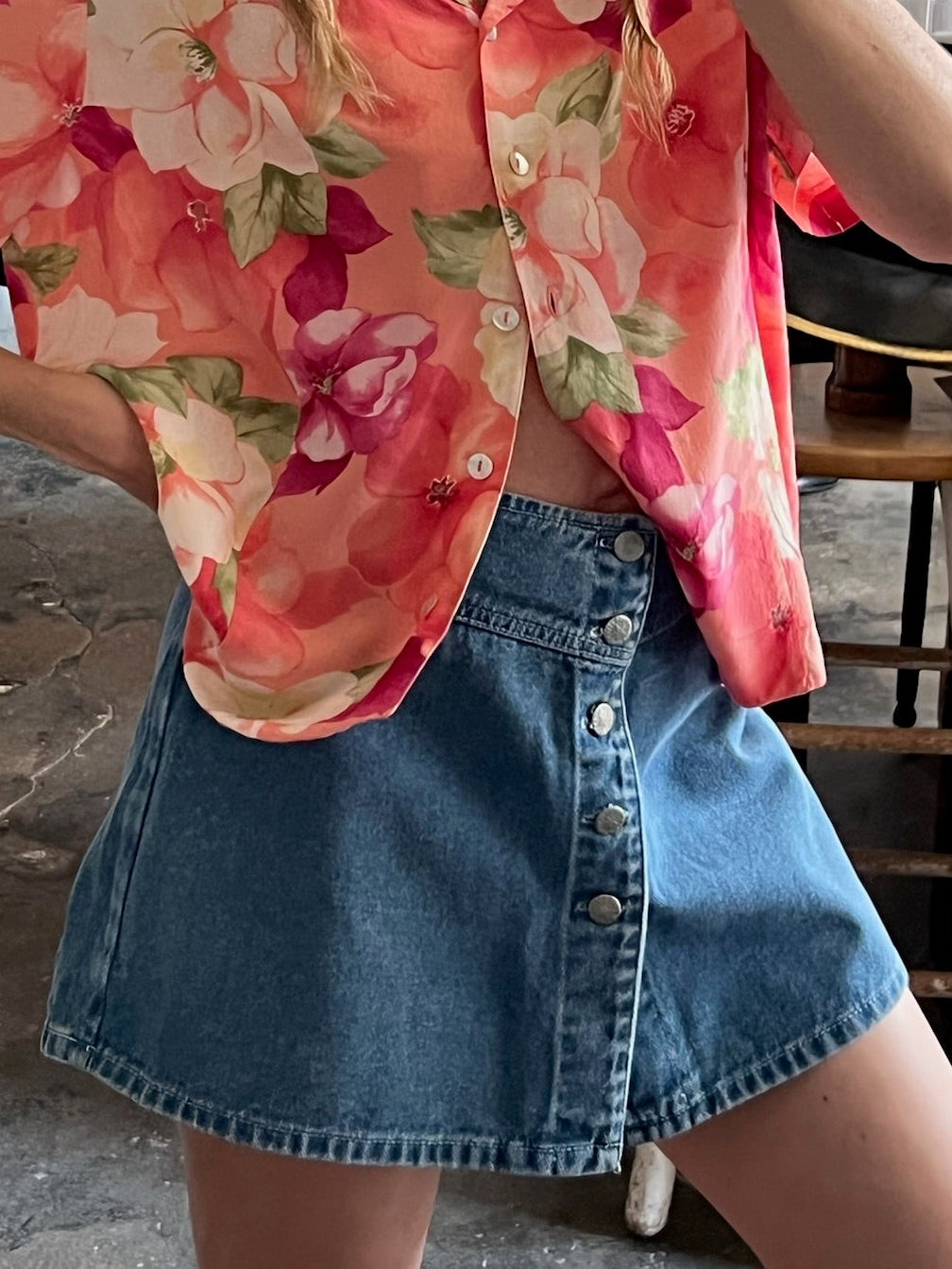 Vintage Floral Blouse
