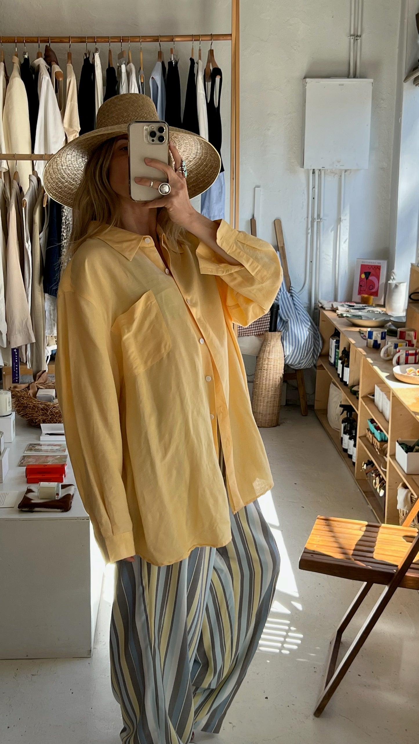 Vintage Sunny Long Sleeve Button Up