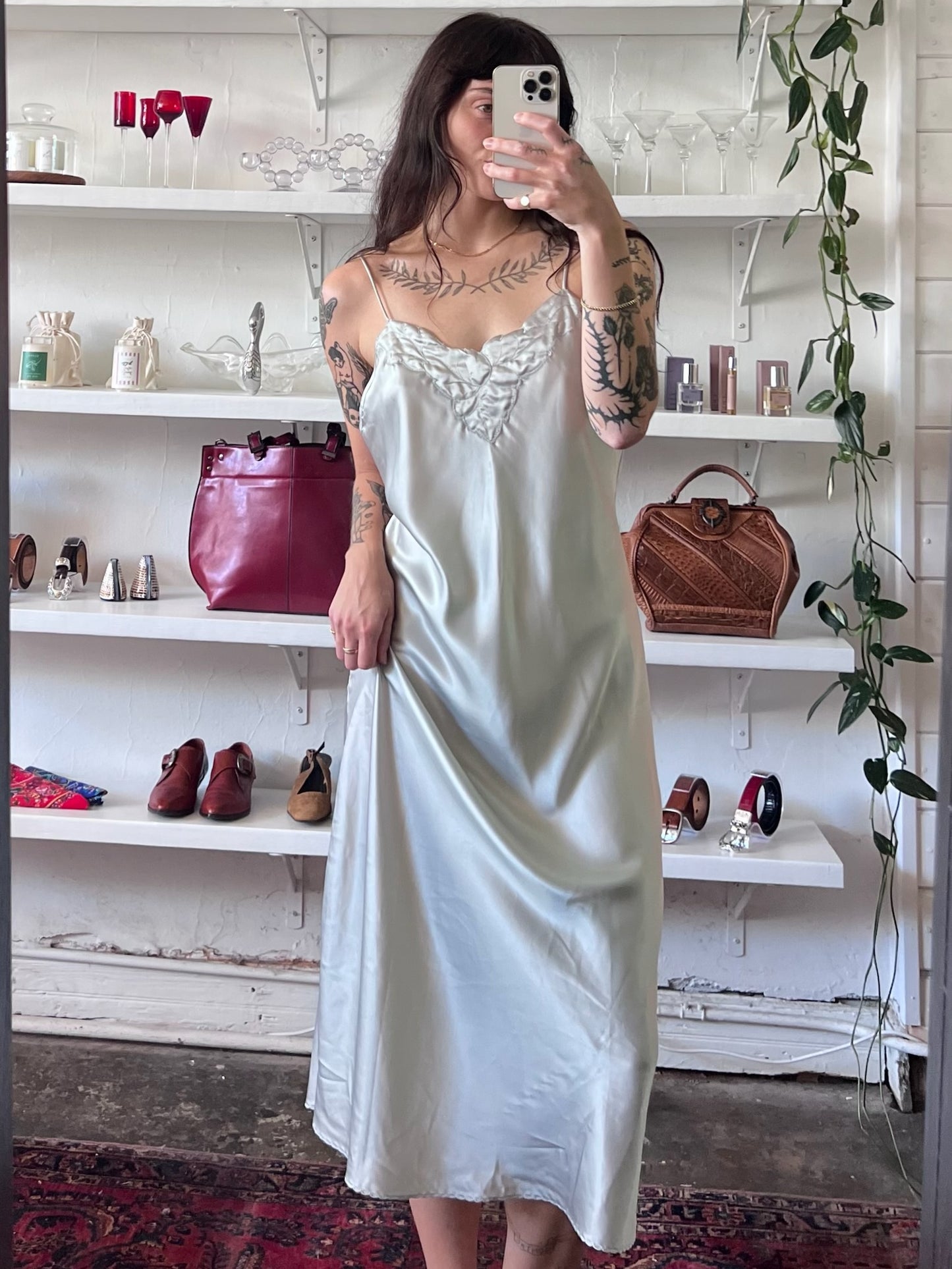 Vintage Luminous Slip Dress