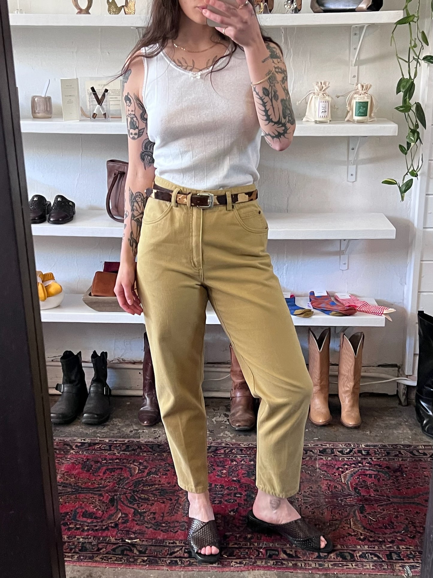 Vintage Cowhide Belt