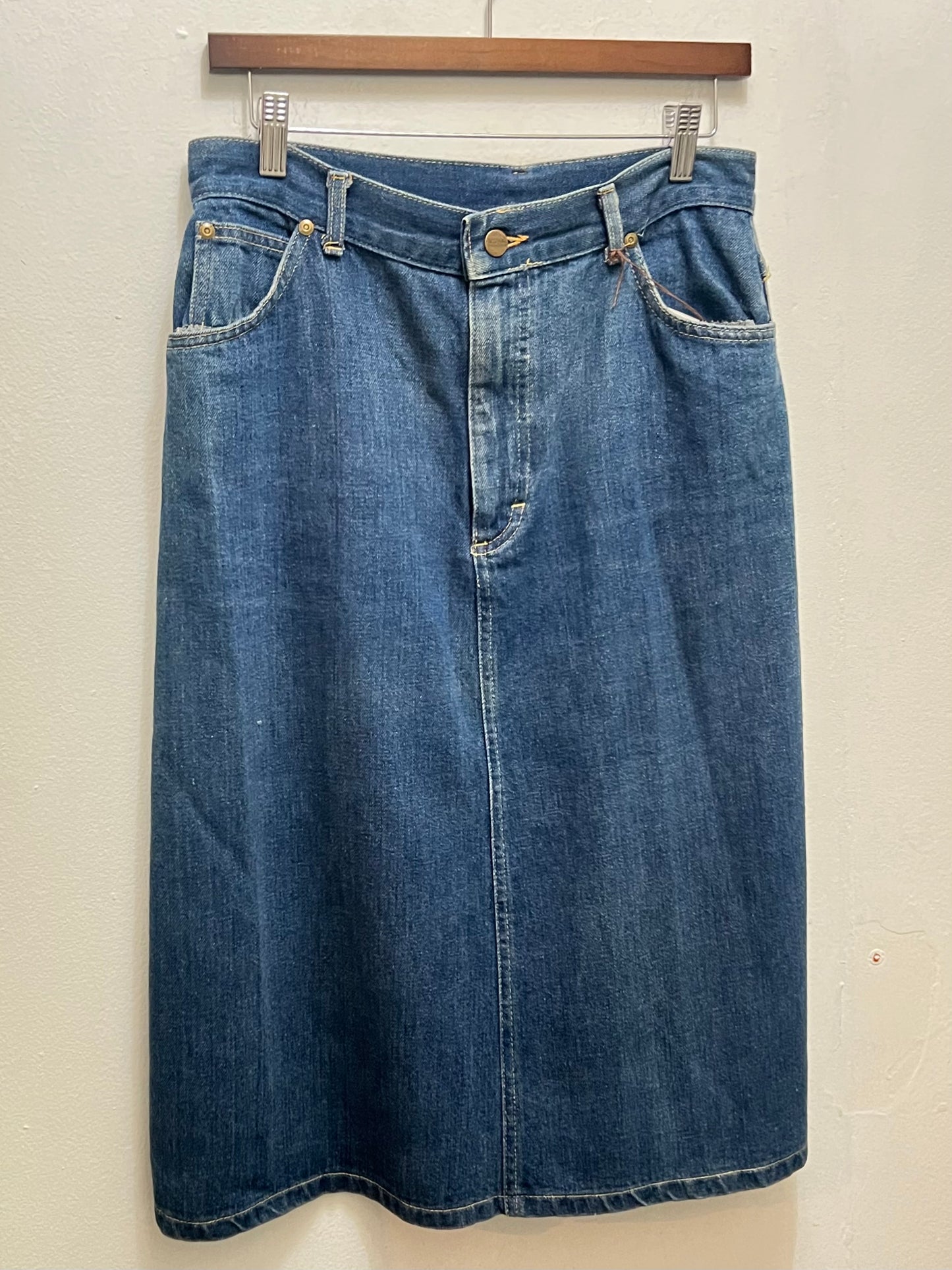 Vintage L.L Bean Cotton Jean Skirt