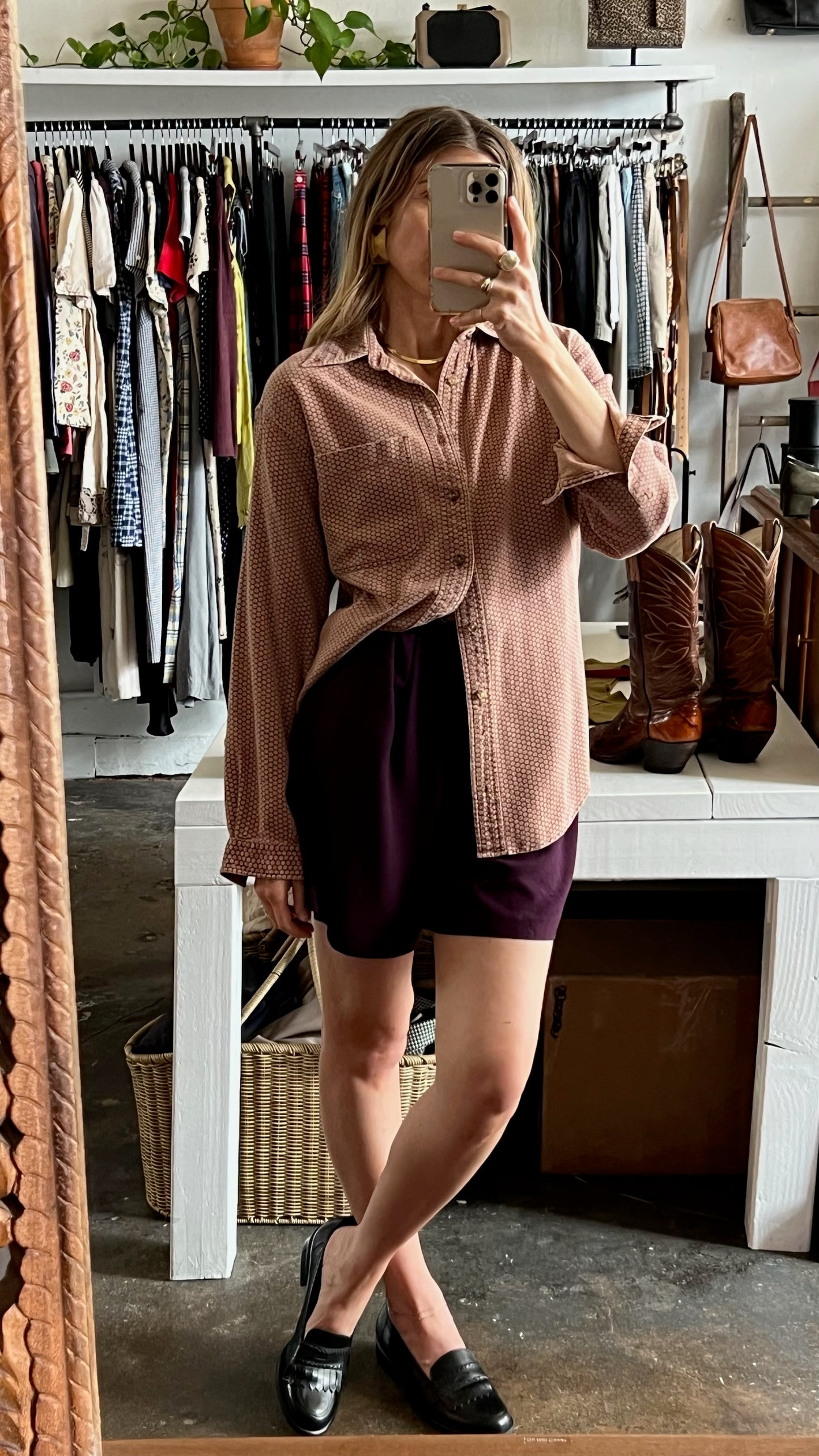 Vintage Rich Plum Lightweight Short