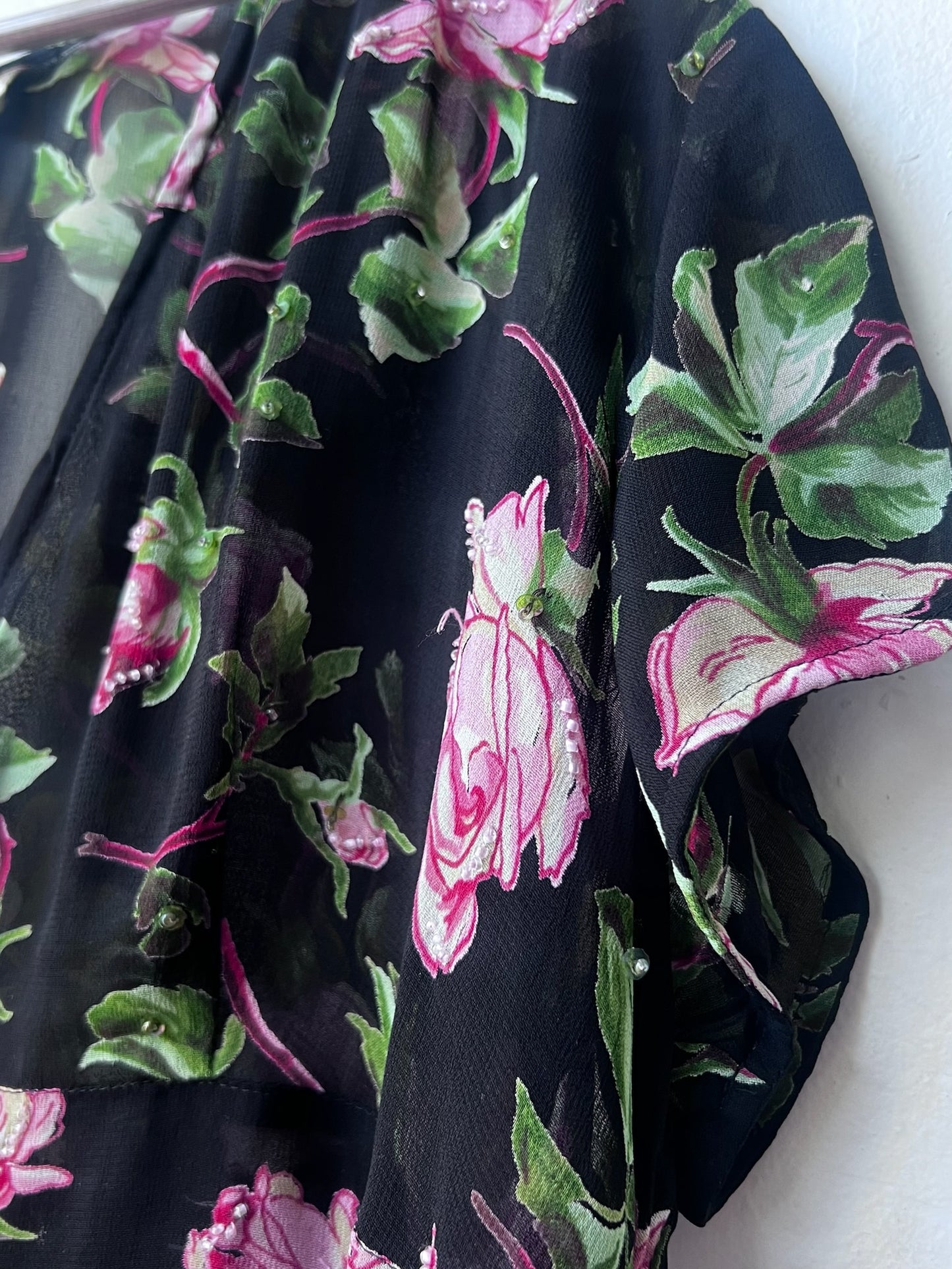 Vintage Sheer Floral Blouse