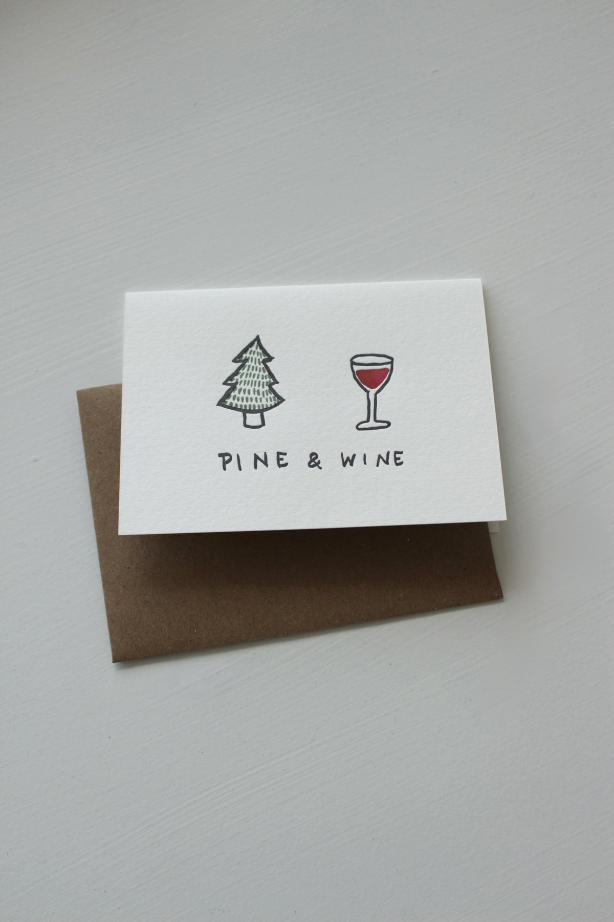 Pine & Wine Holiday Card