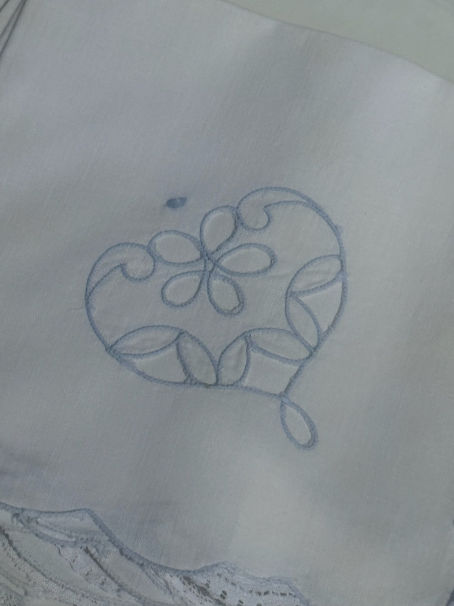 Vintage Eyelet Scalloped Napkins, Set of 8