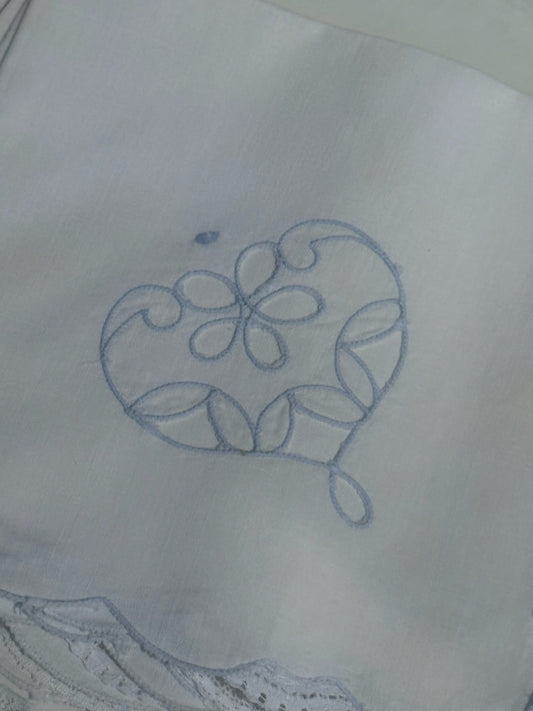 Vintage Eyelet Scalloped Napkins, Set of 8