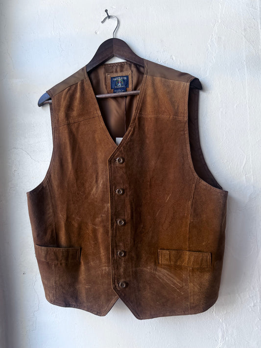 Vintage Rustic Suede Vest