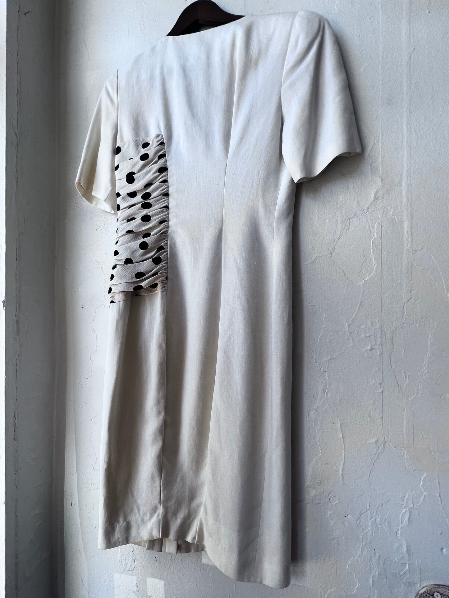 Vintage Polka Dot Accent Dress
