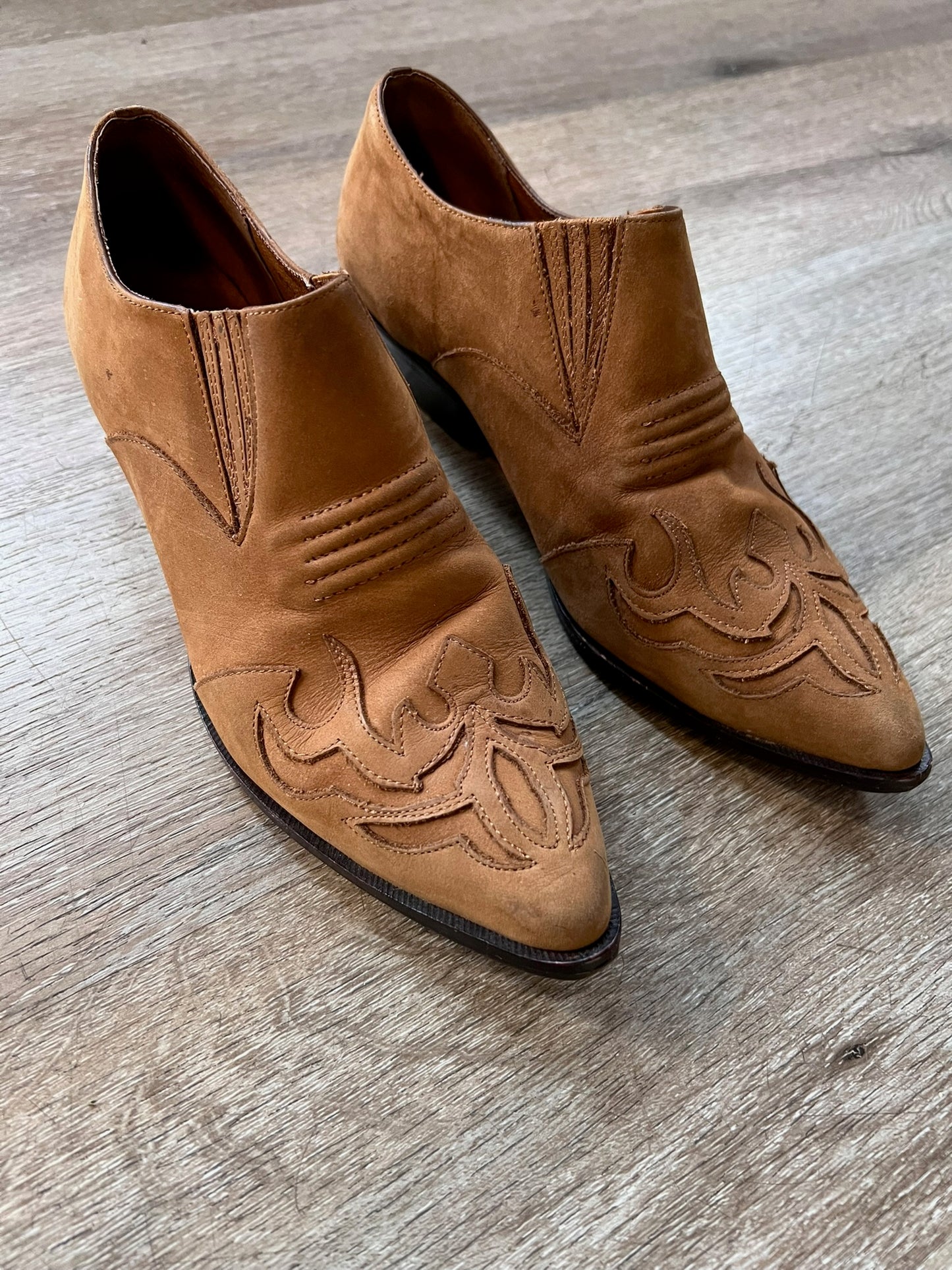 Vintage 90s Western Booties