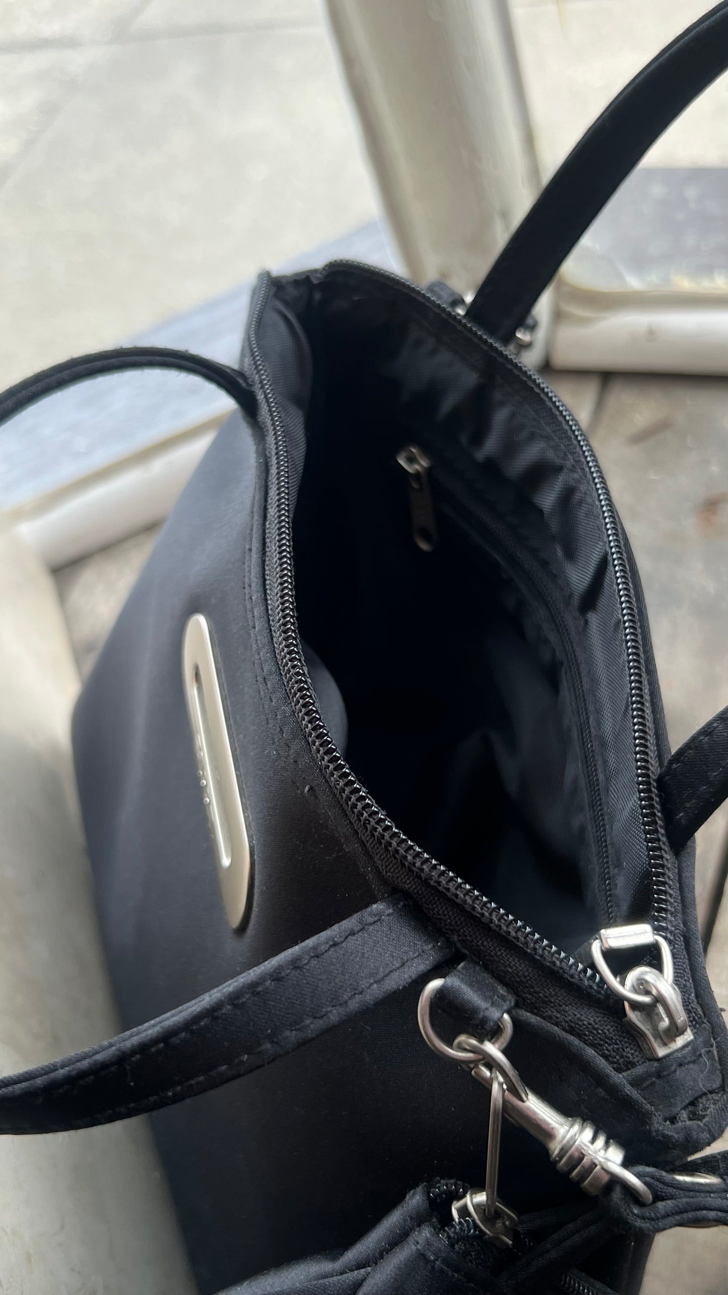 Vintage Esprit Obsidian Mini Satchel Crossbody Bag