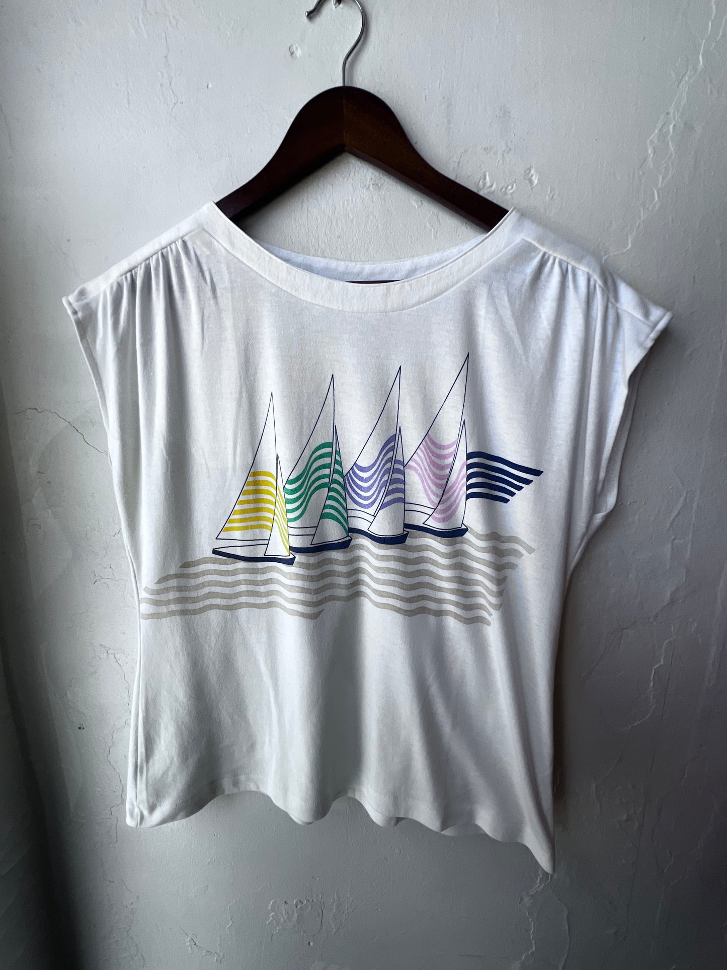 Vintage Regatta Sailboat Graphic Tee