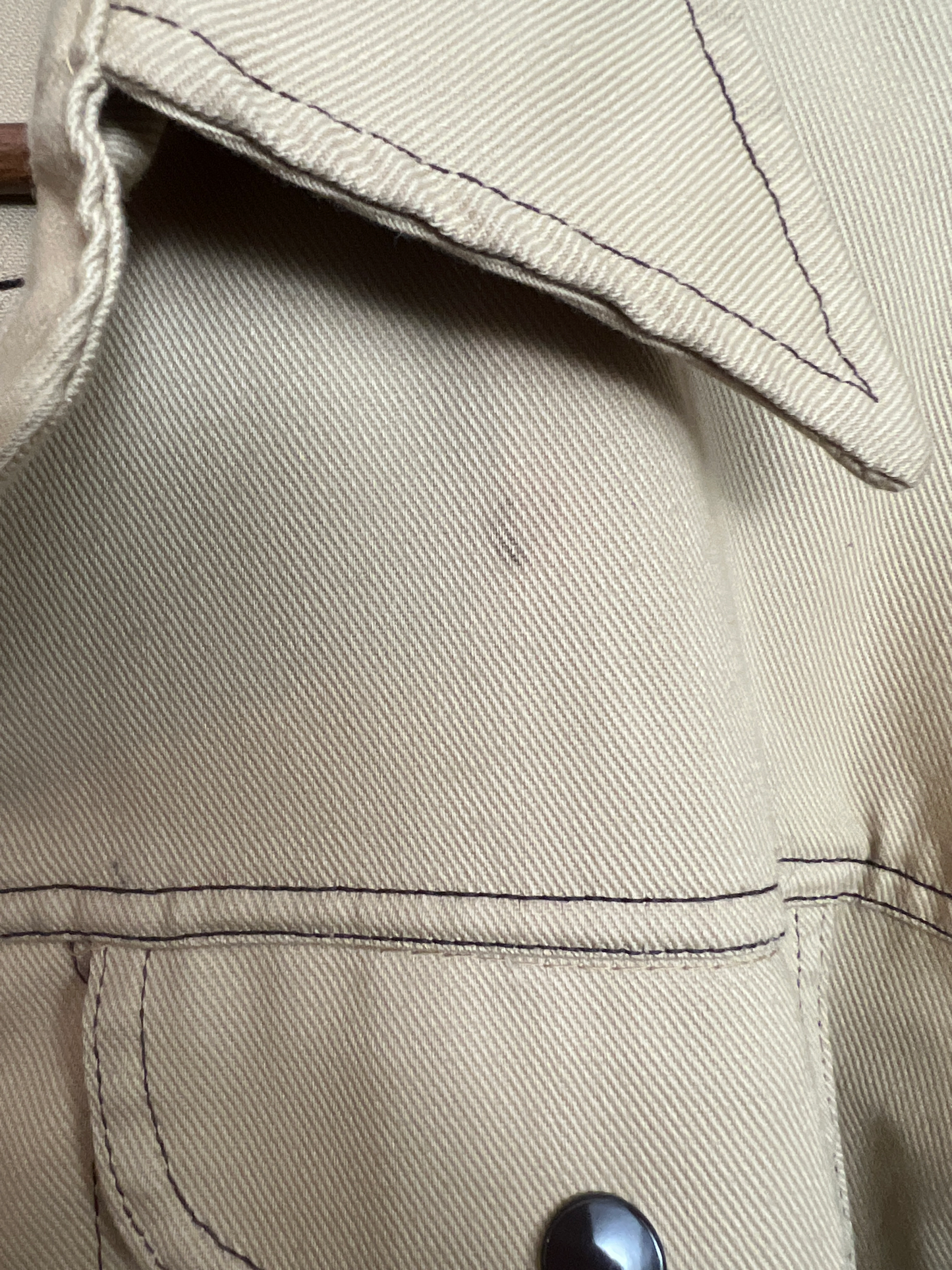 Vintage Lightweight Sandstone Snap Jacket