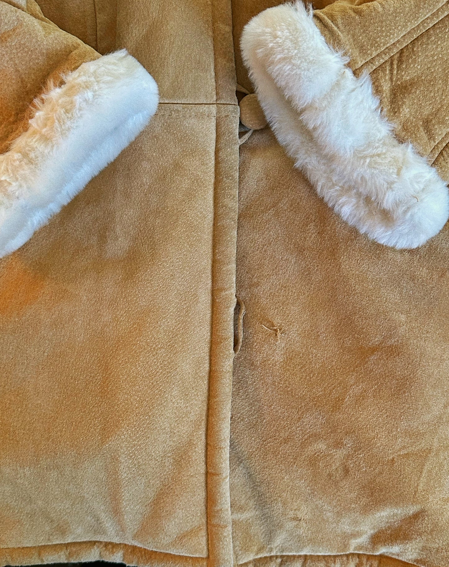 Vintage Suede Oversized Coat