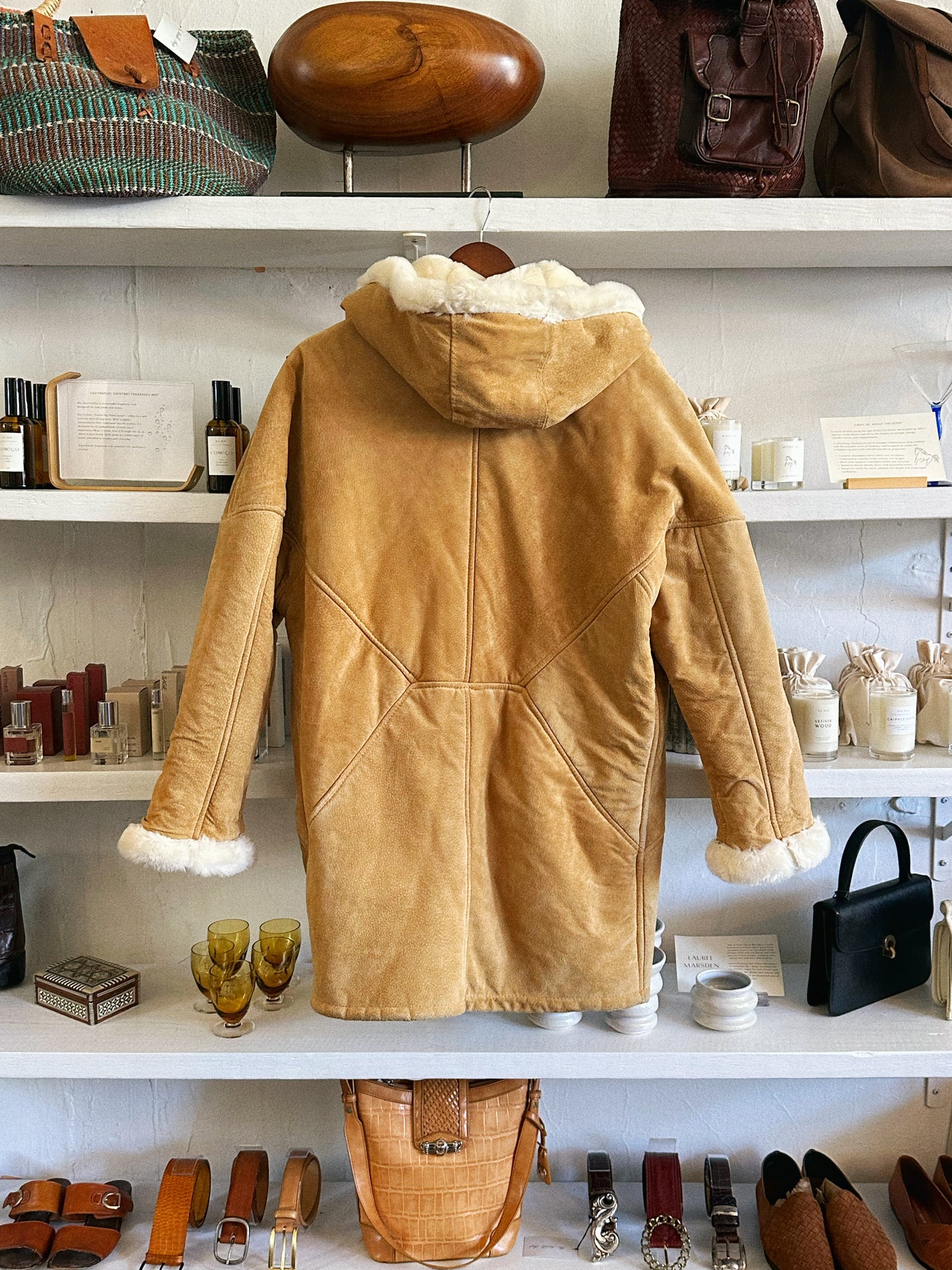Vintage Suede Oversized Coat