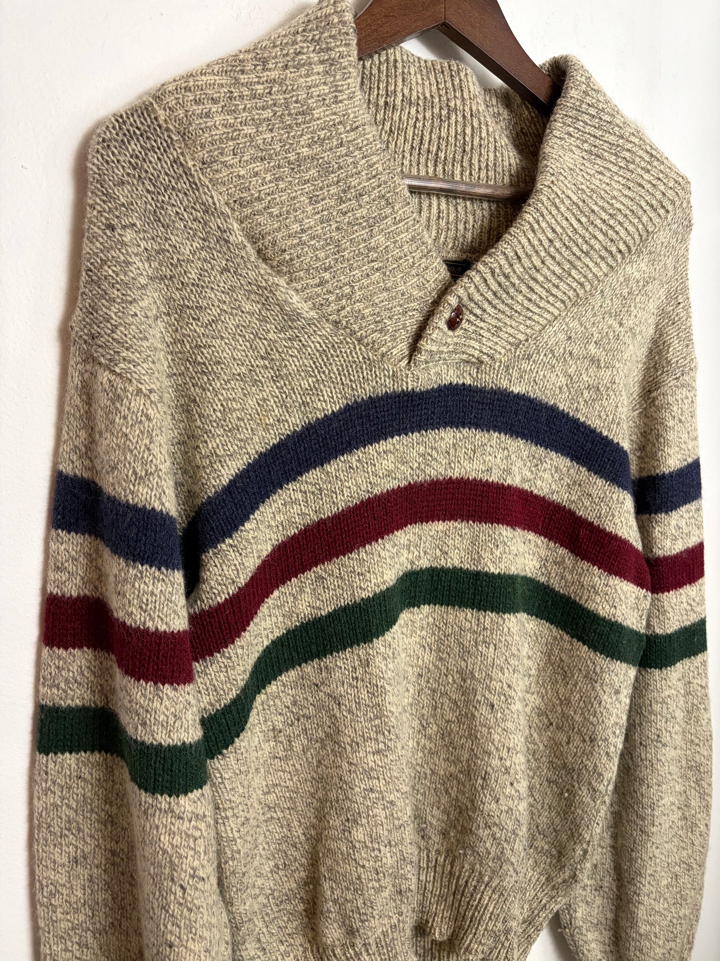 Vintage Primary Stripe Wool Knit
