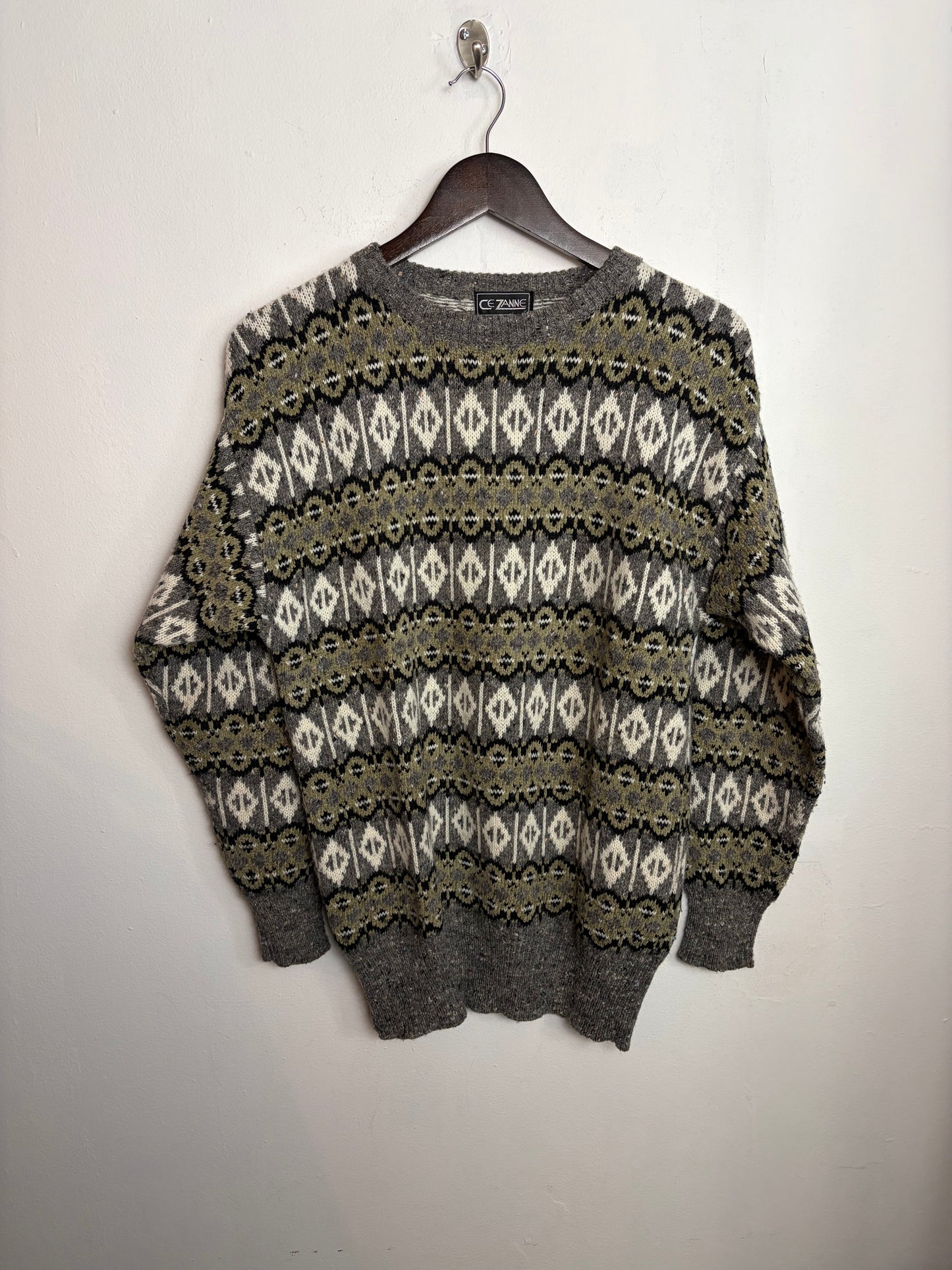 Vintage Sage Patterned Knit