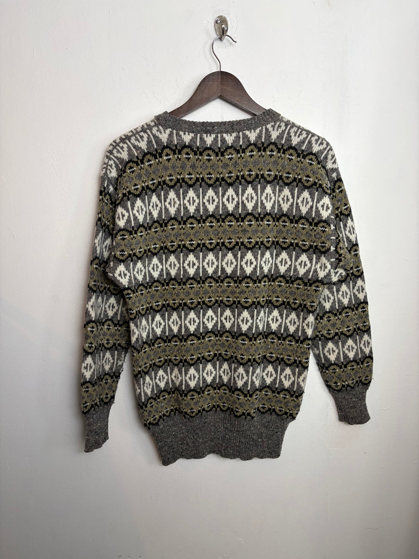 Vintage Sage Patterned Knit