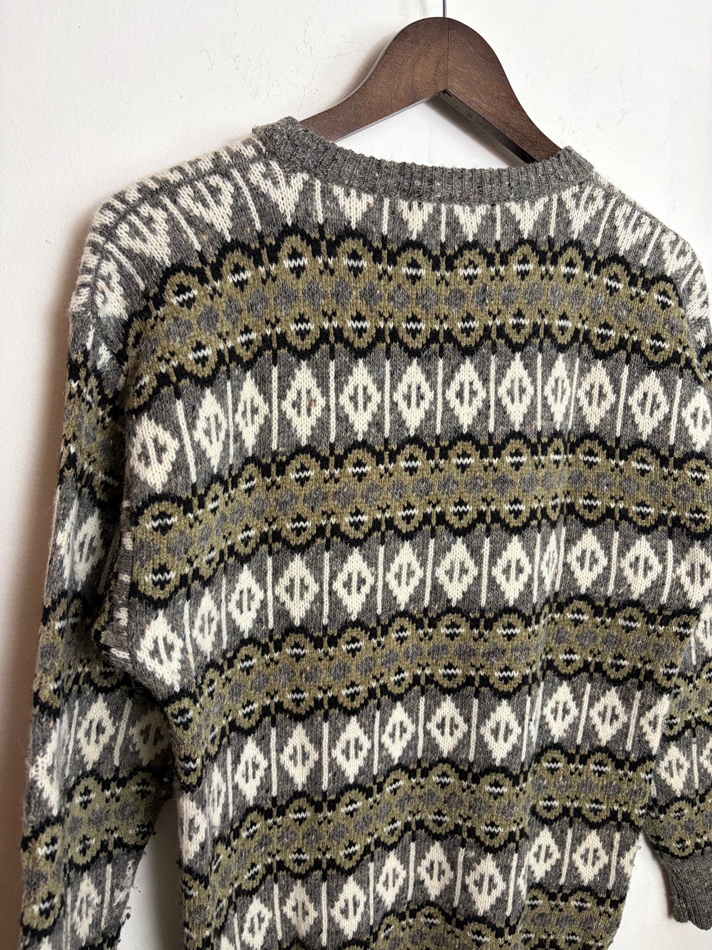 Vintage Sage Patterned Knit