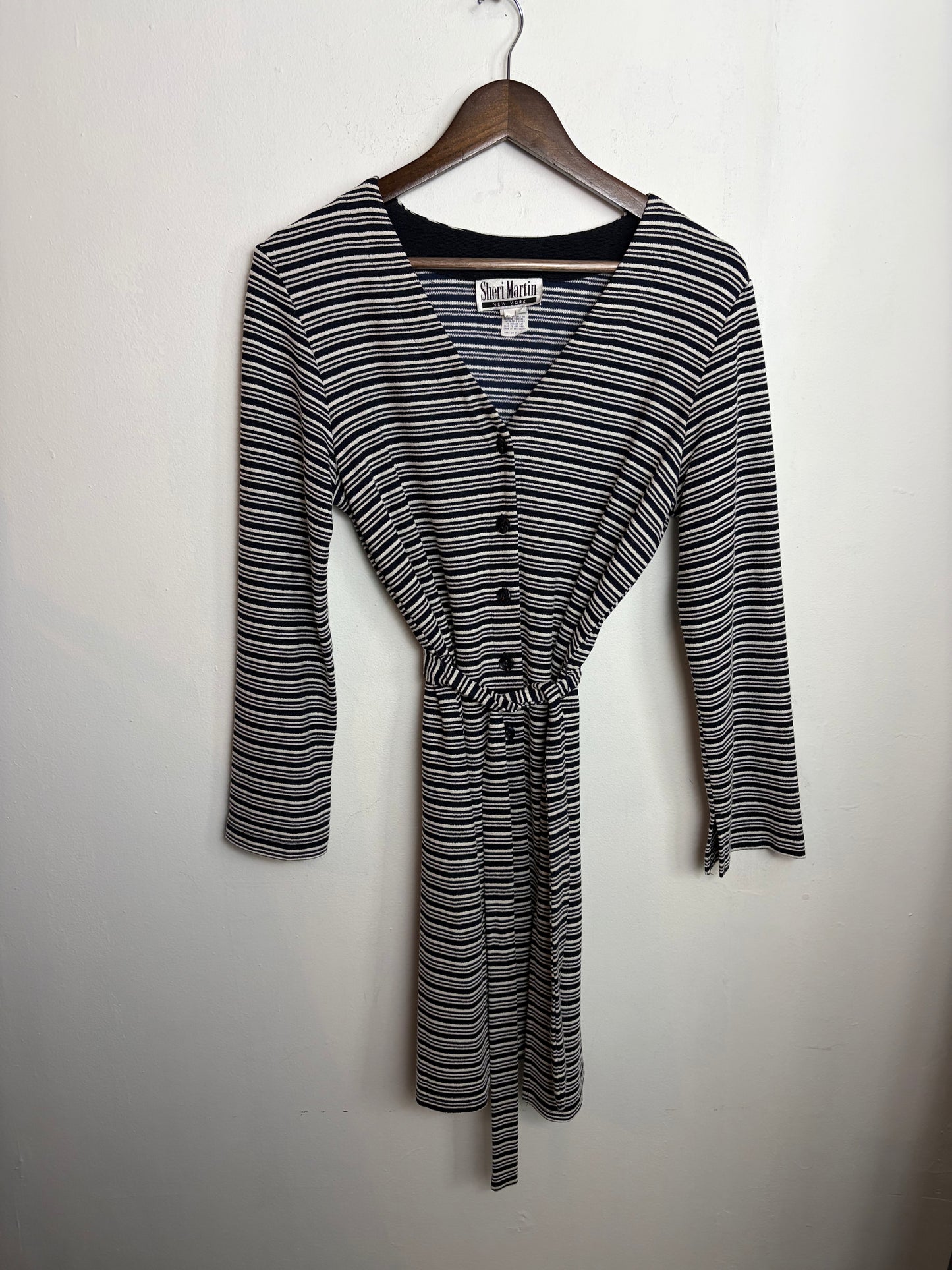 Vintage Striped Button Up Cardigan