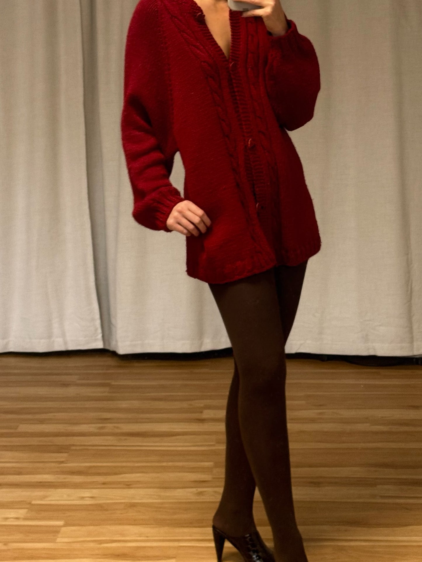 Beautiful Vintage Heart Button Cardigan