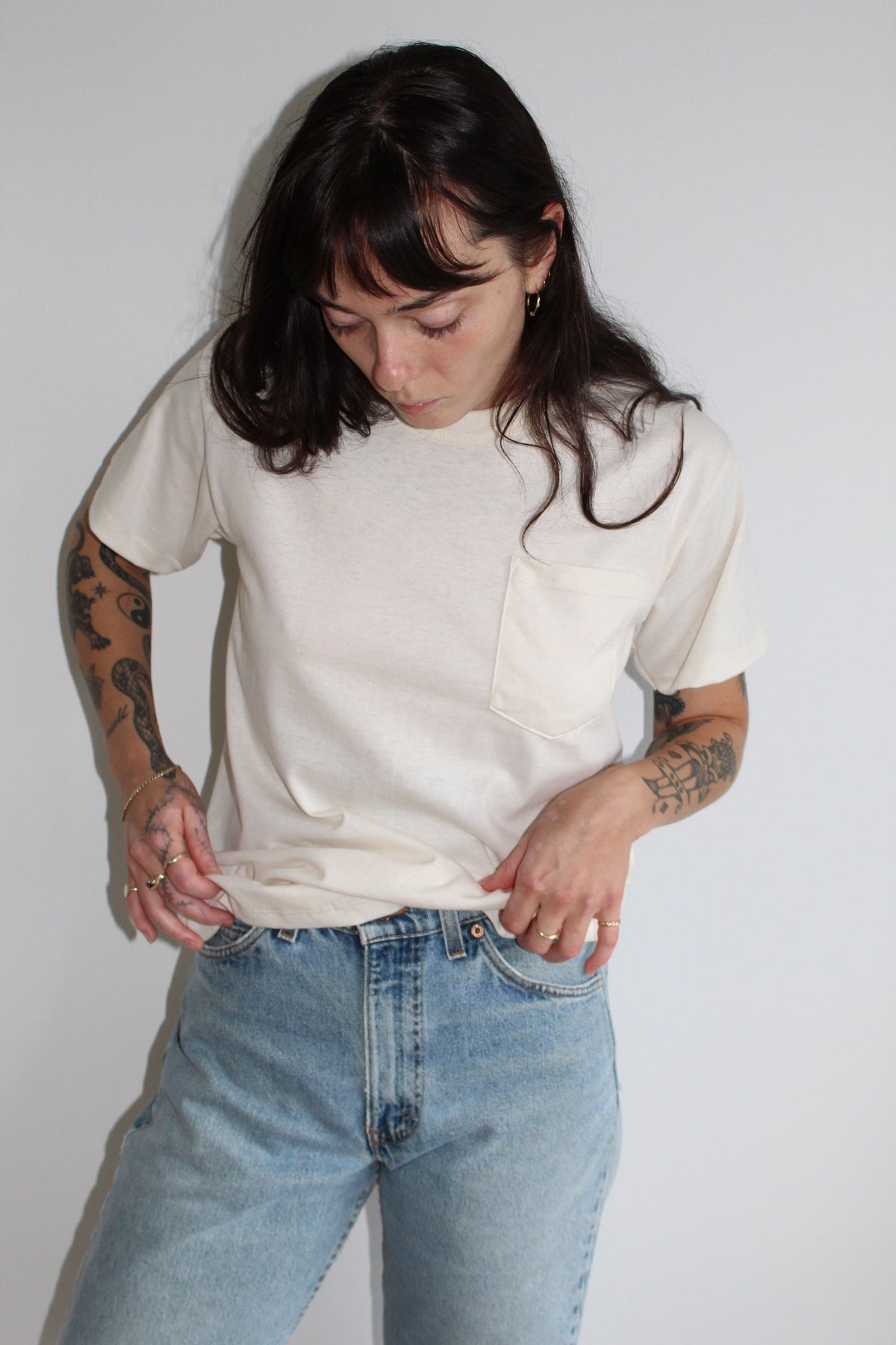 Organic Cotton Pocket Tee / Multiple Colors Available