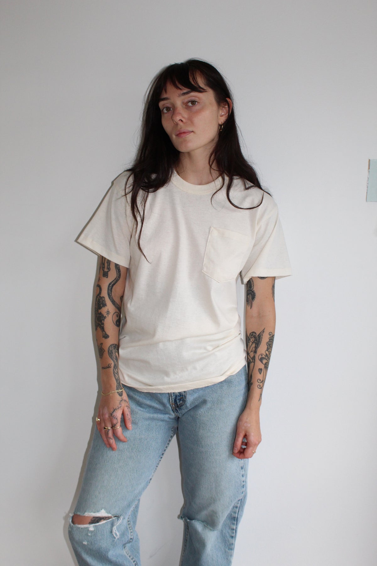 Organic Cotton Pocket Tee / Multiple Colors Available