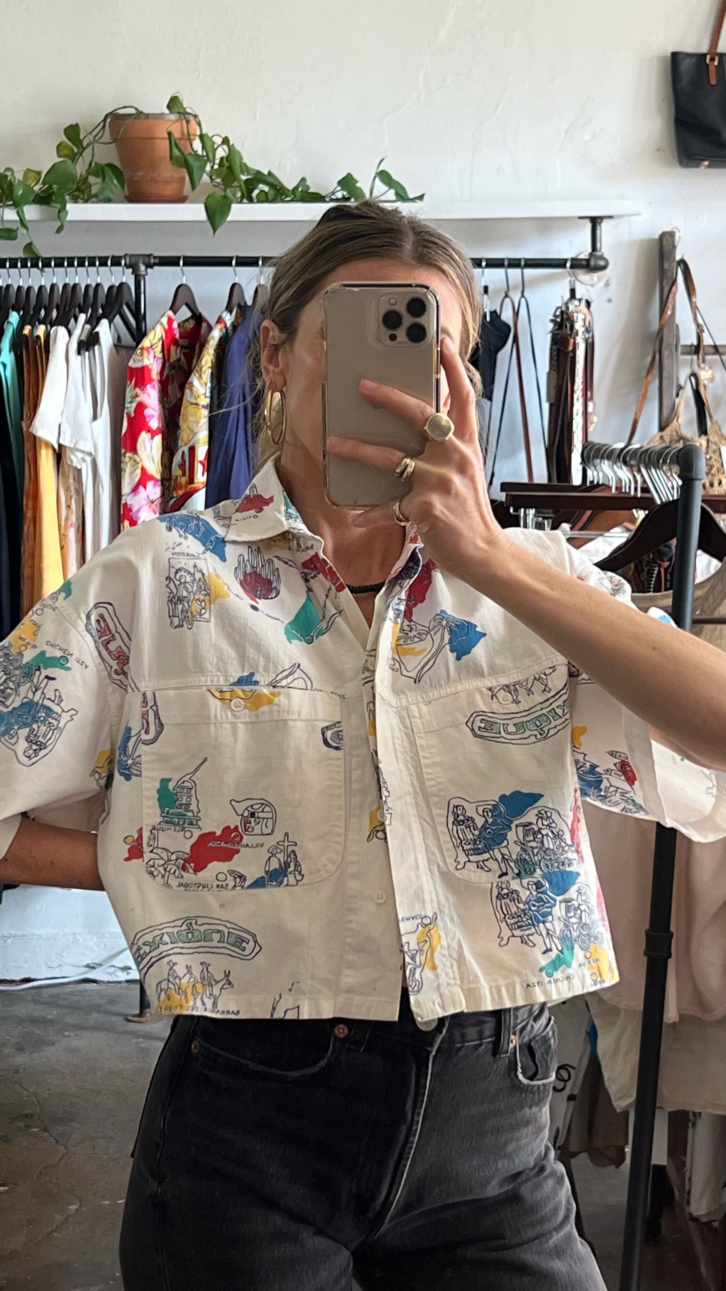 Vintage Yucatán Travel Map Top