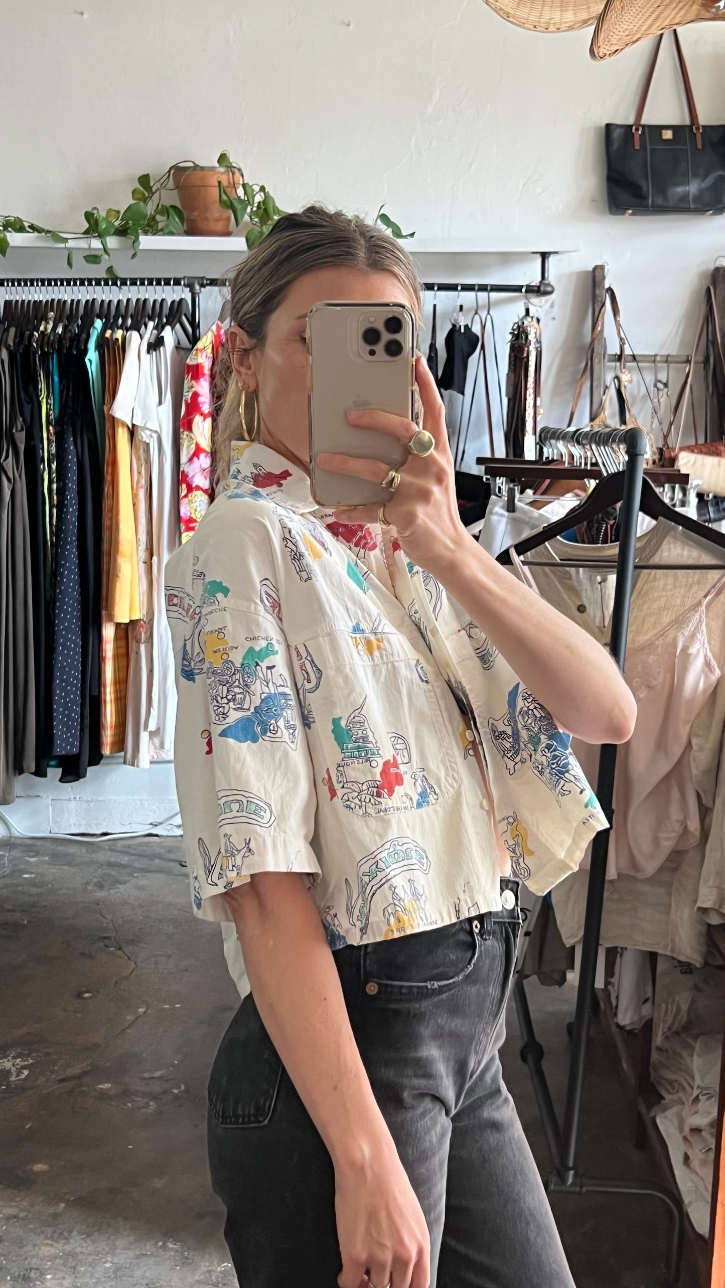 Vintage Yucatán Travel Map Top