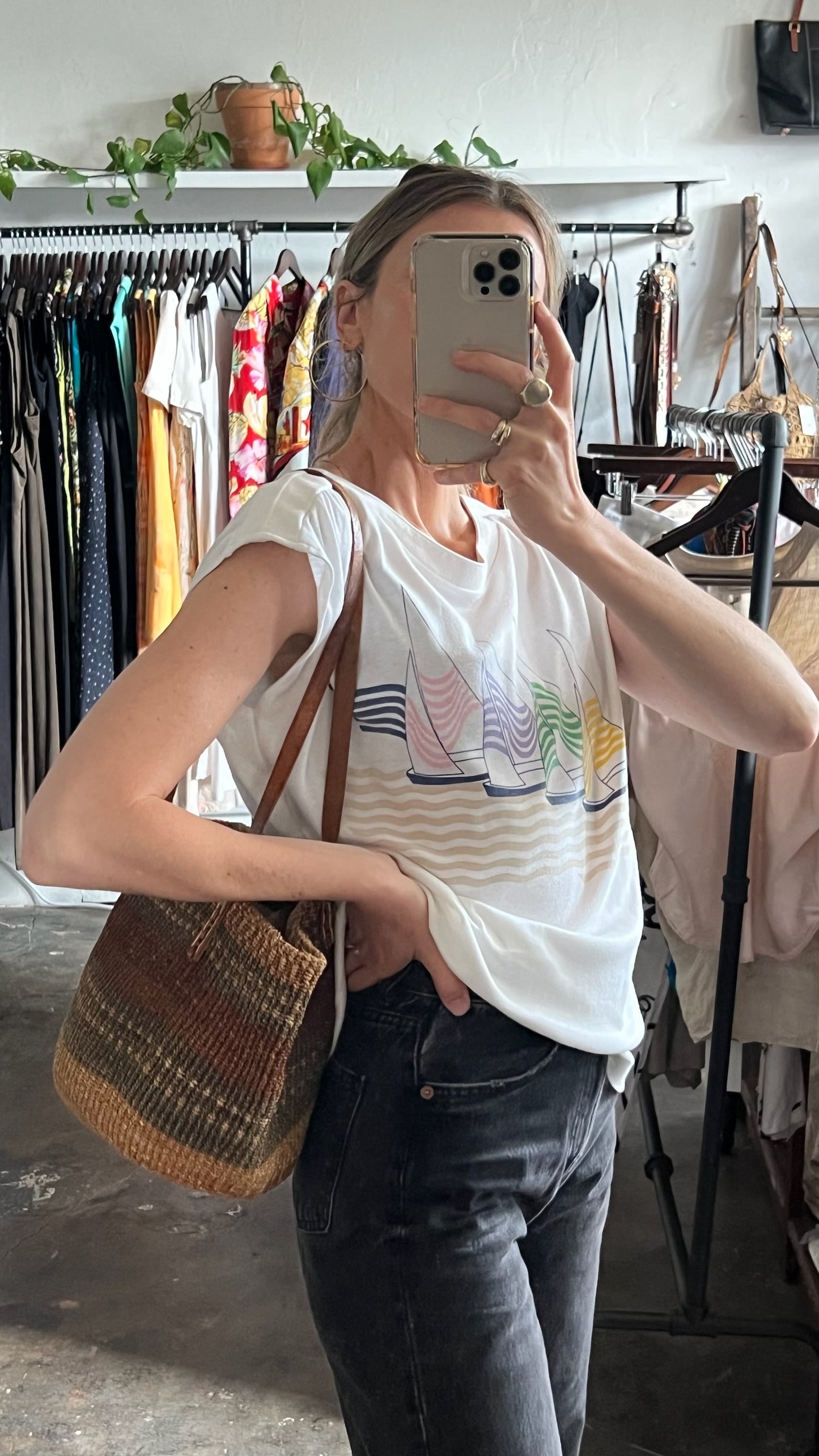 Vintage Regatta Sailboat Graphic Tee